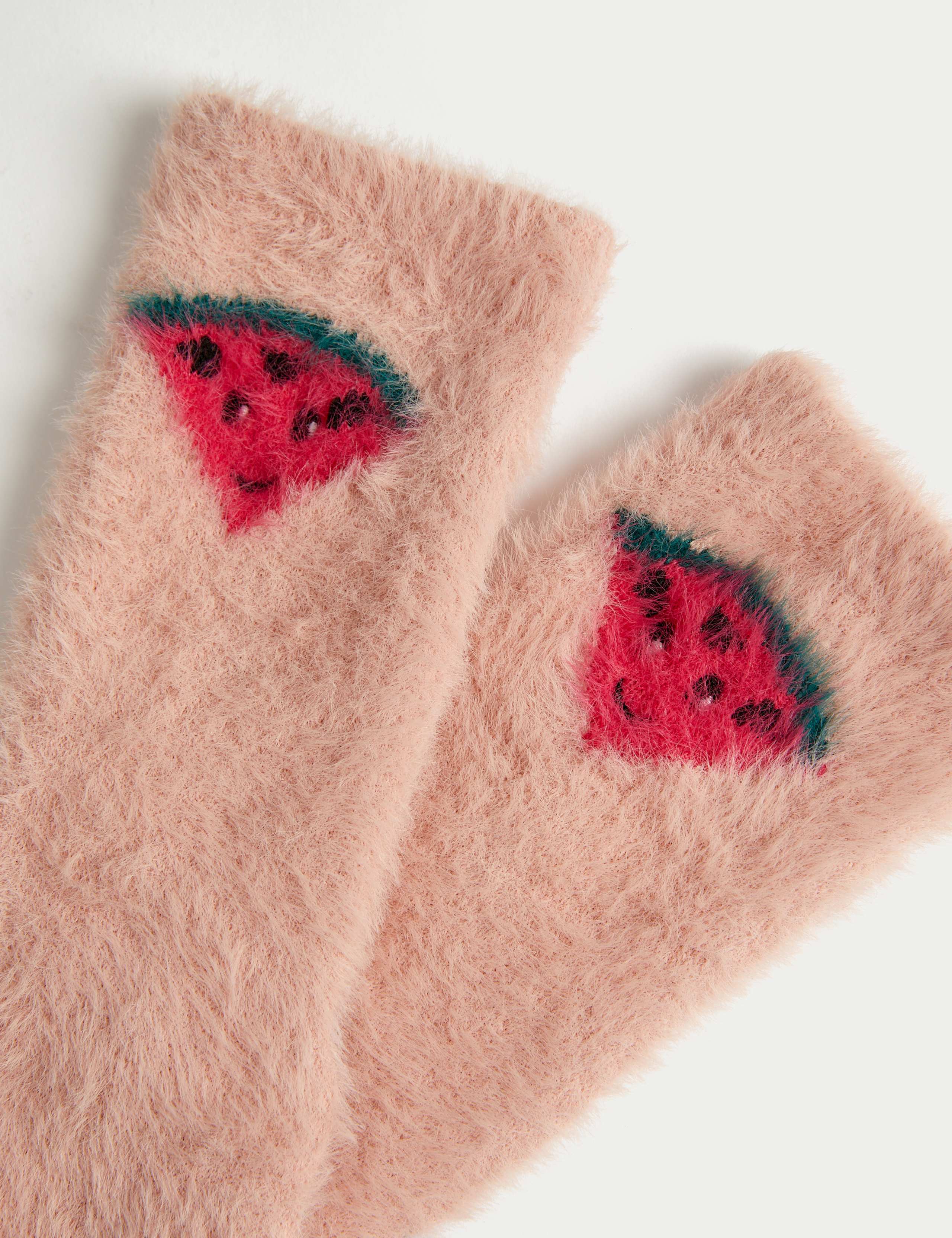 Cosy Watermelon Slipper Socks 2 of 2
