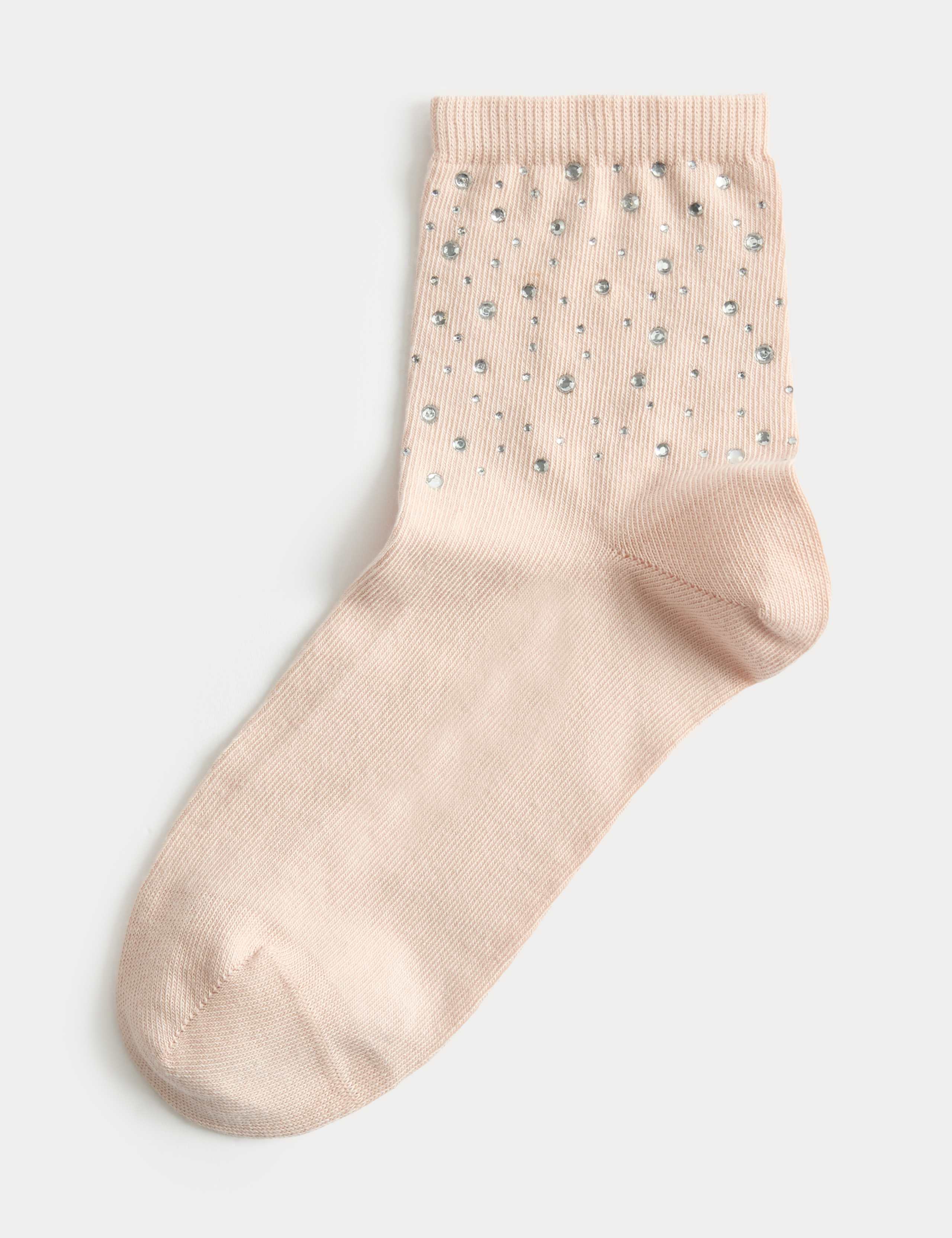 Cotton Rich Embellished Ankle Socks 2 of 4