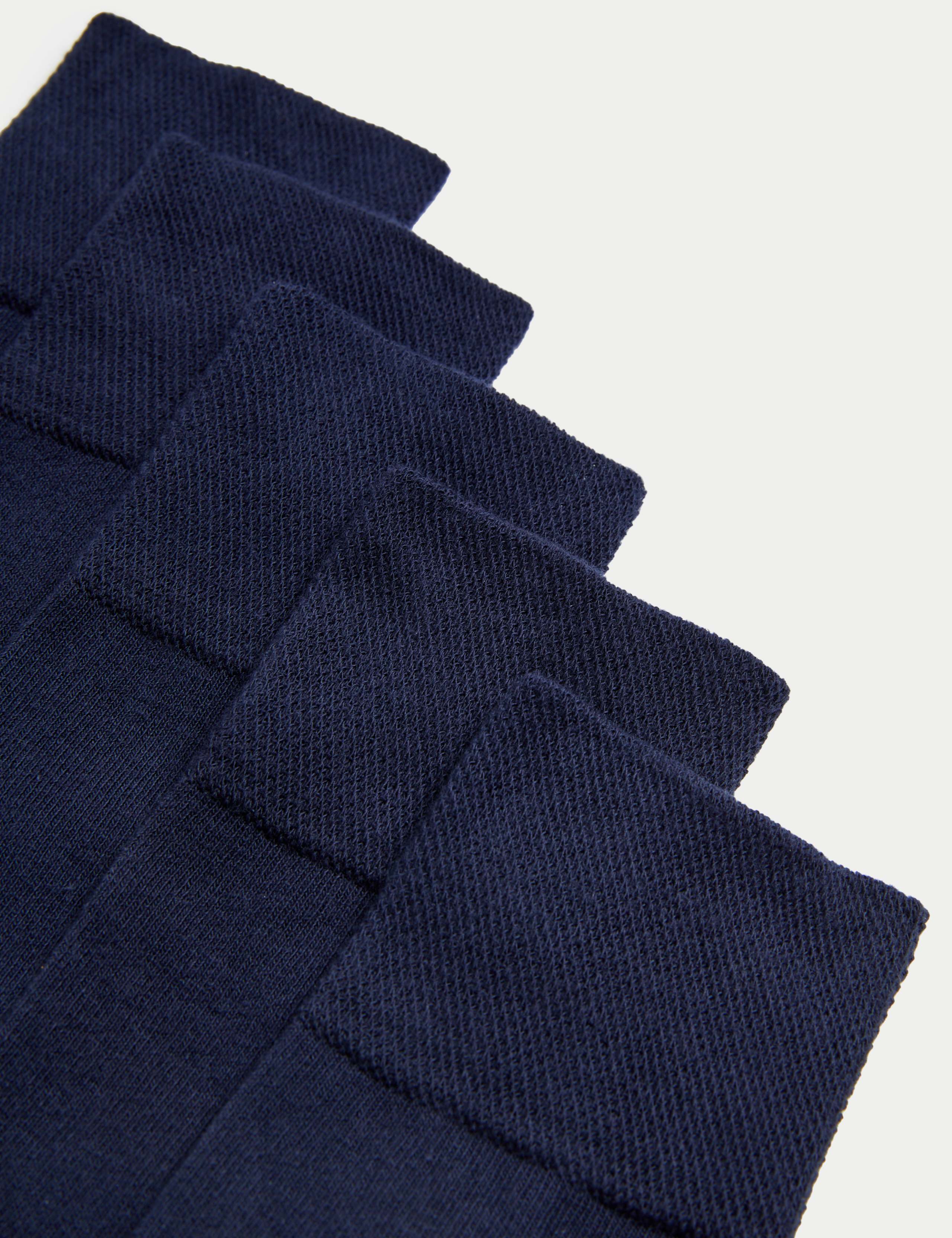 5pk Cotton Rich Soft Top Ankle High Socks 2 of 2