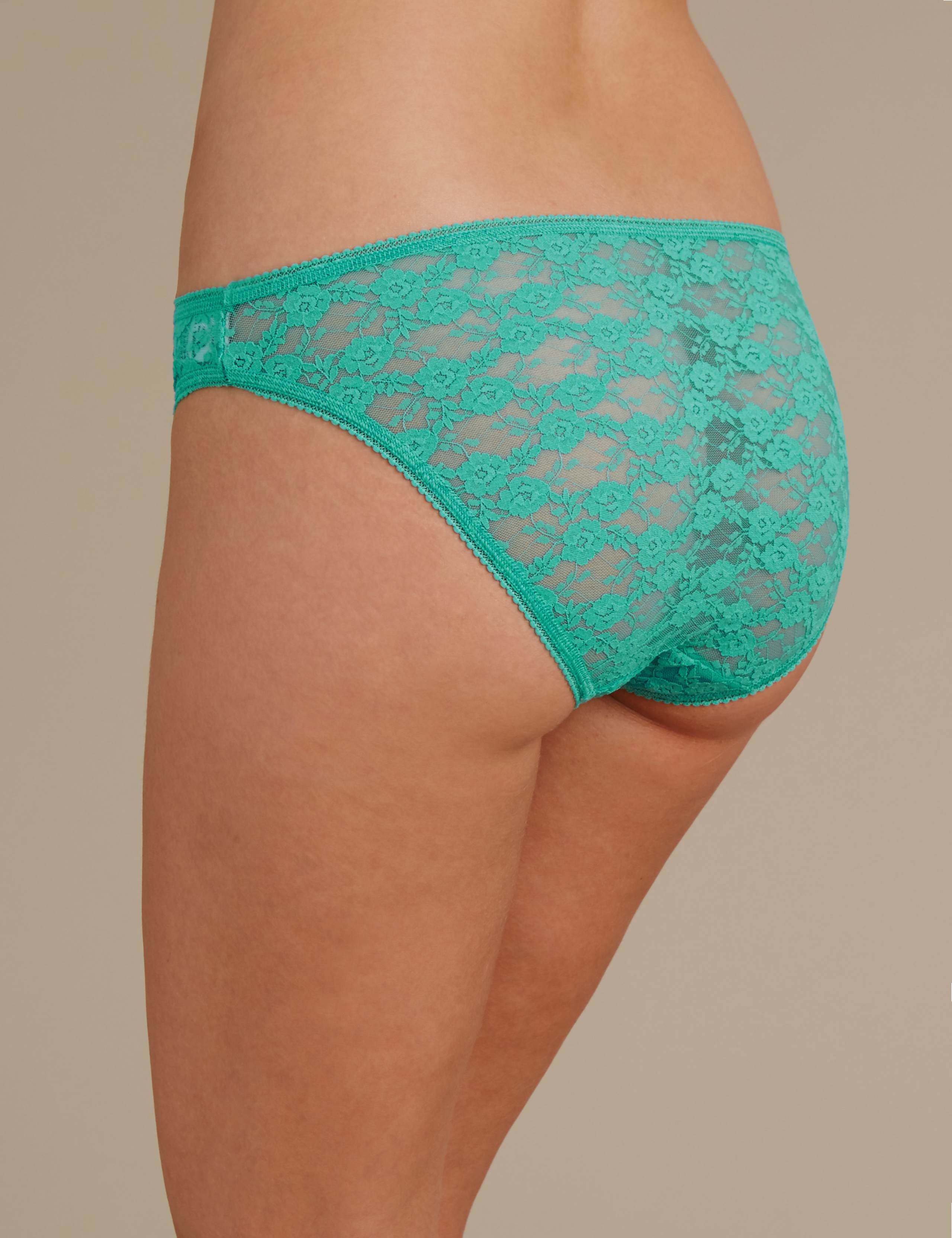 5 Pack Cotton Rich Assorted Lace Bikini Knickers 4 of 5