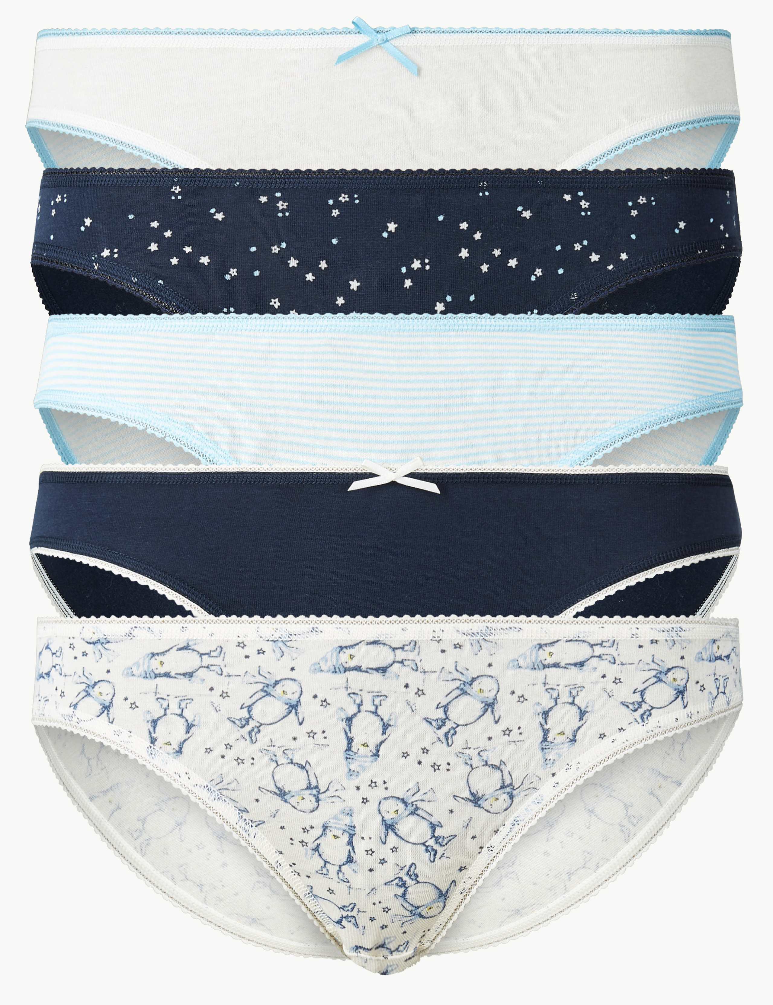 5 Pack Cotton Rich Bikini Knickers 2 of 4