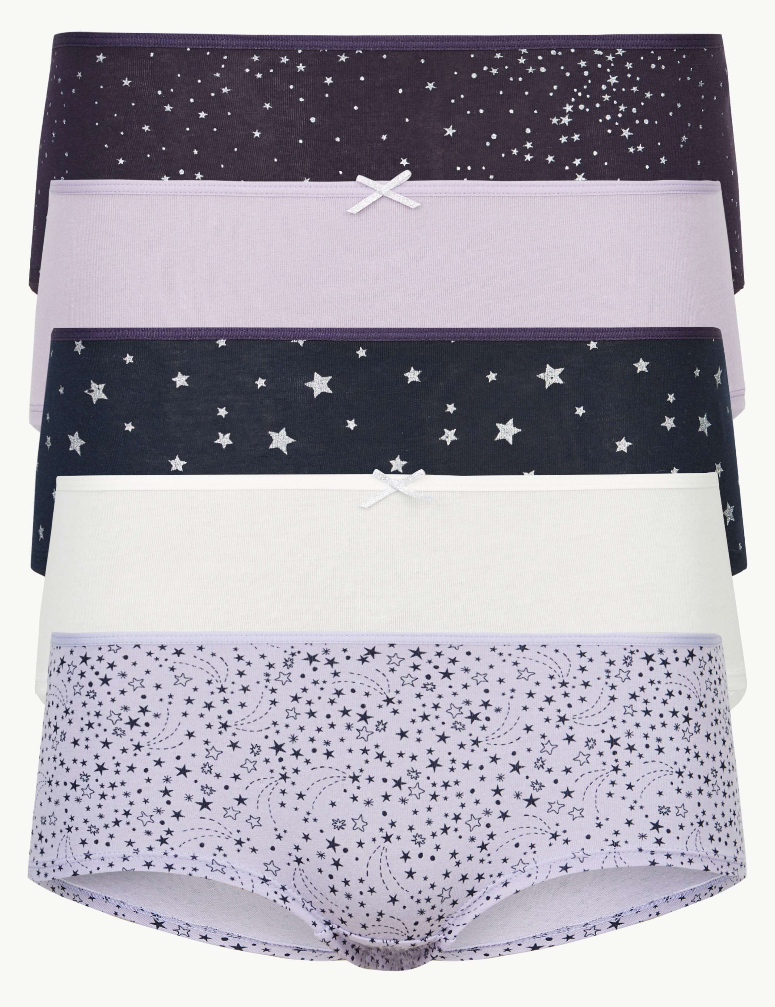 5 Pack Cotton Rich Short Knickers 1 of 4
