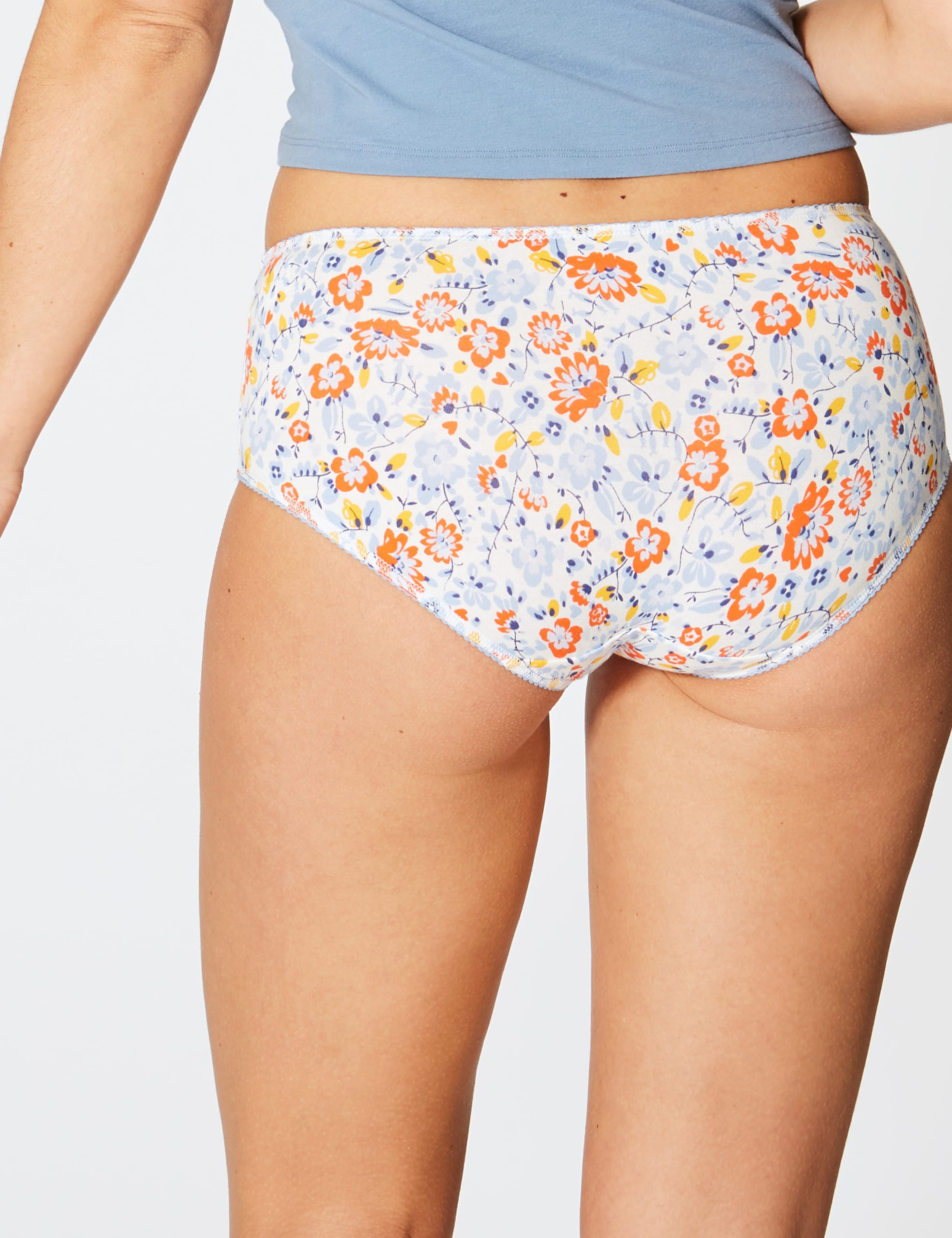 5 Pack Cotton Rich Midi Knickers 4 of 4