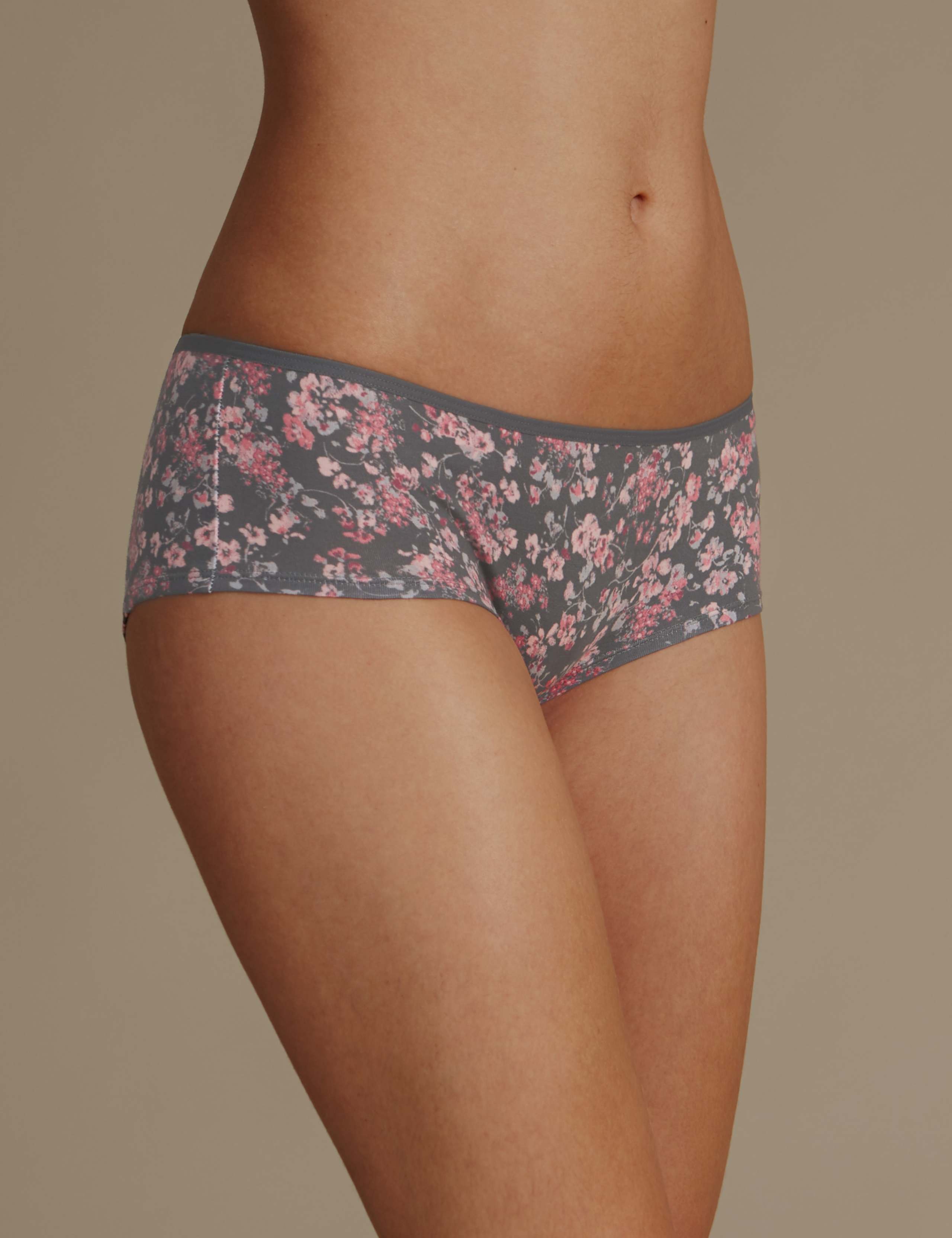 5 Pack Cotton Rich Low Rise Shorts 3 of 5