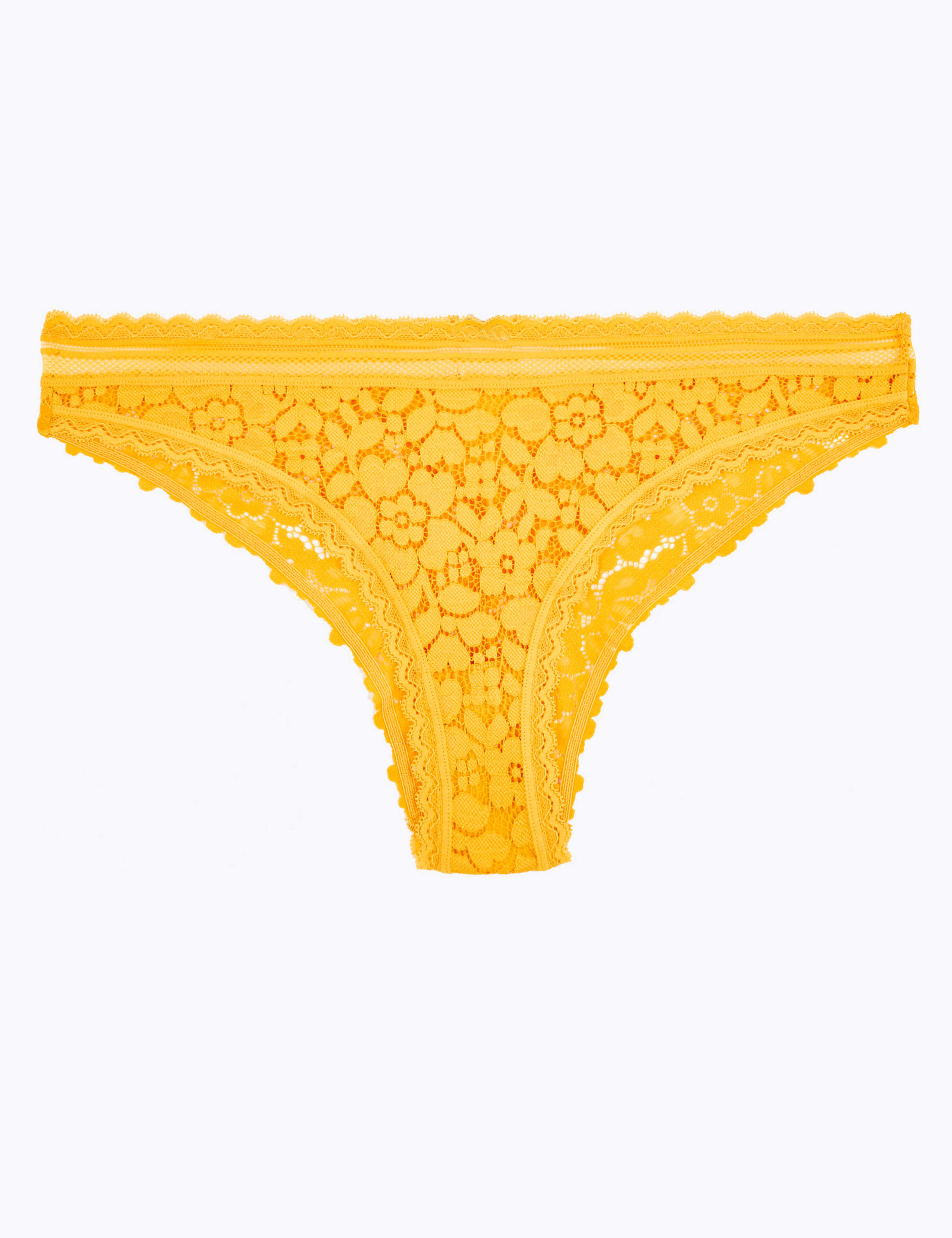 Cotton & Lace Brazilian Knickers 1 of 1
