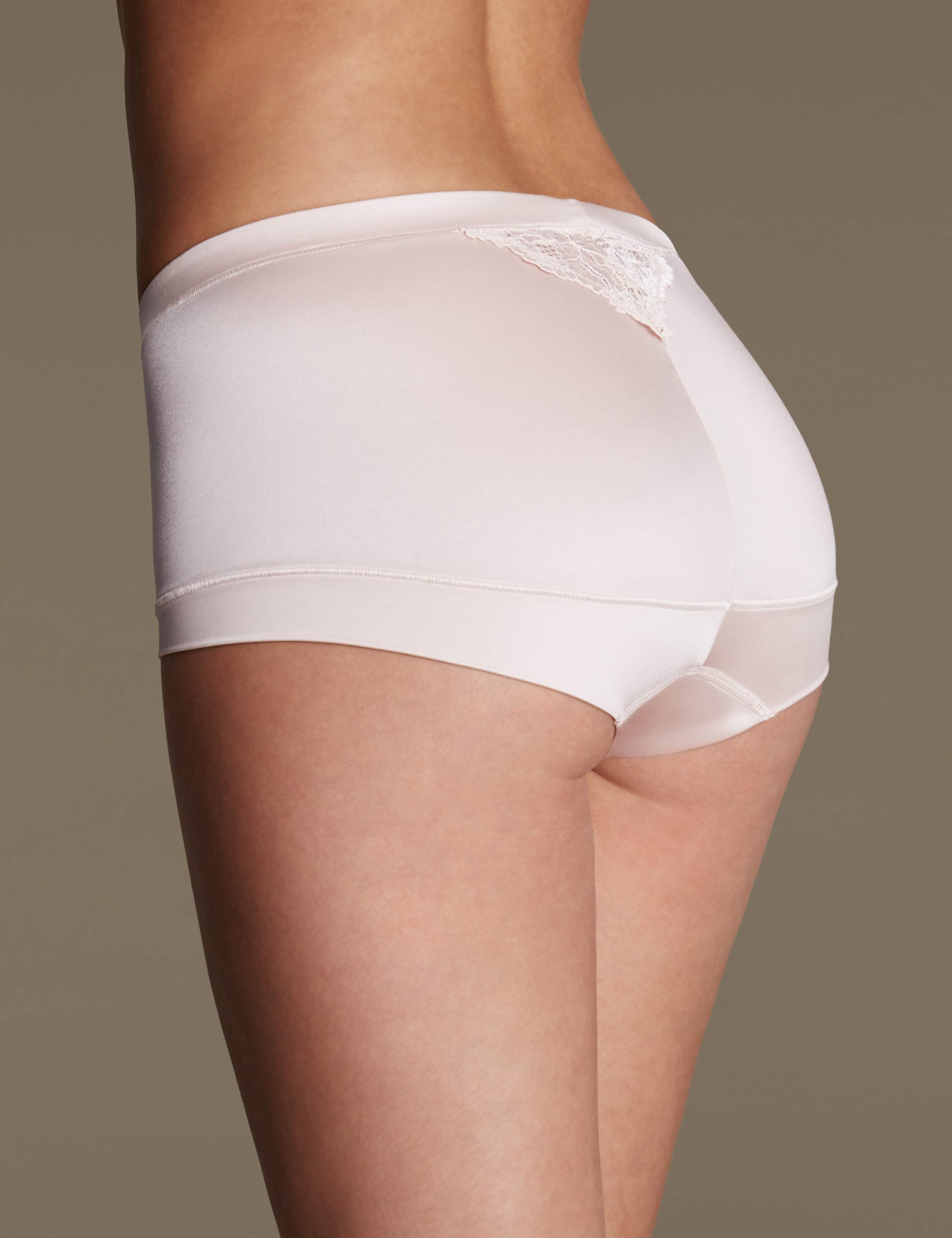 Sensual Sheen & Lace High Rise Shorts 3 of 4