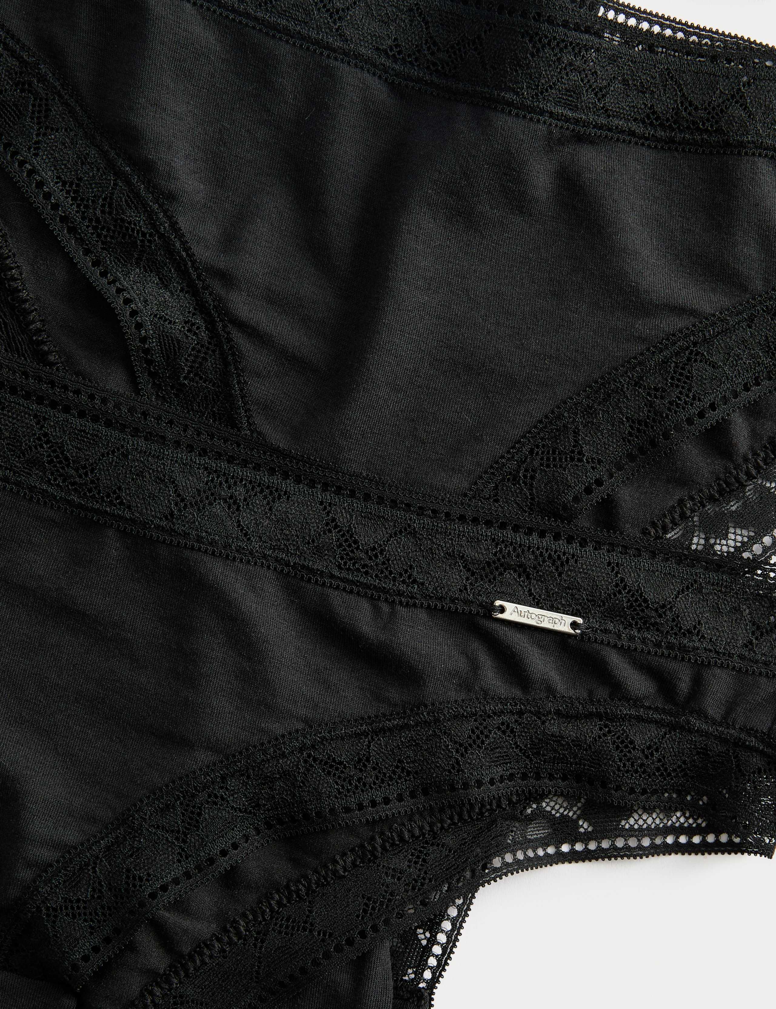 4pk Modal Blend Brazilian Knickers with Silk 2 of 2
