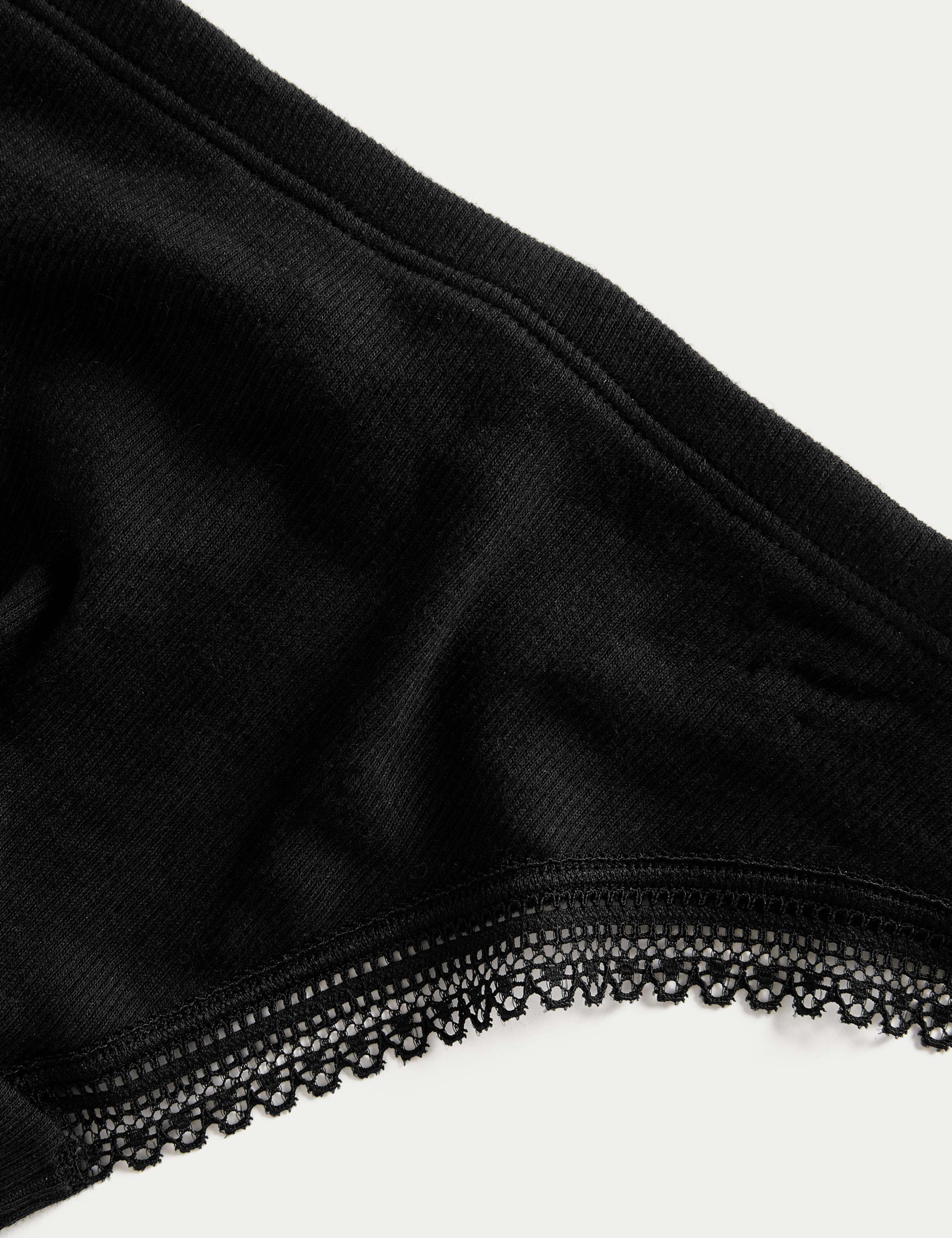 2pk Cotton Rich Ribbed Thongs 6 of 6