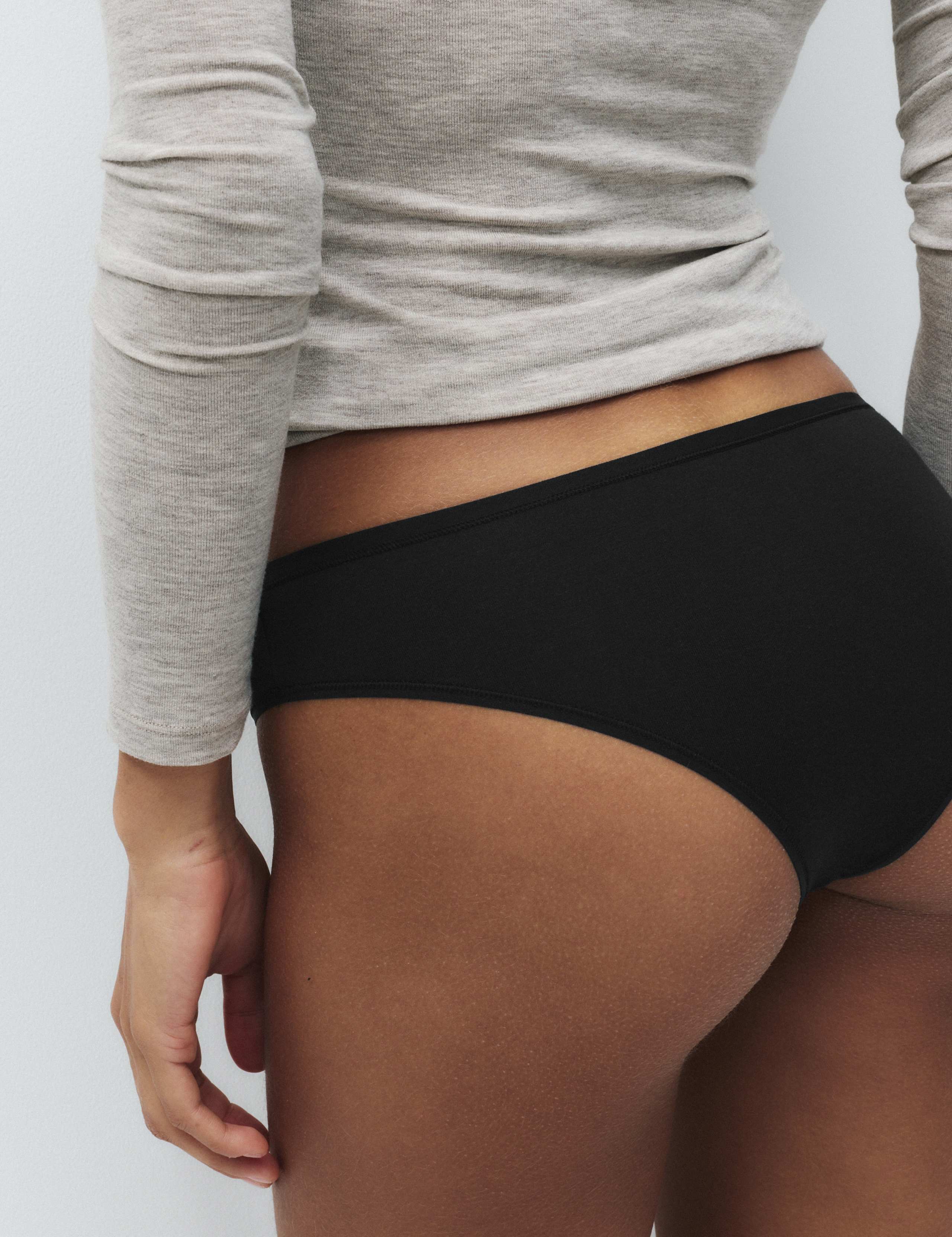 5 Pack Cotton Modal Brazilian Knickers 4 of 5