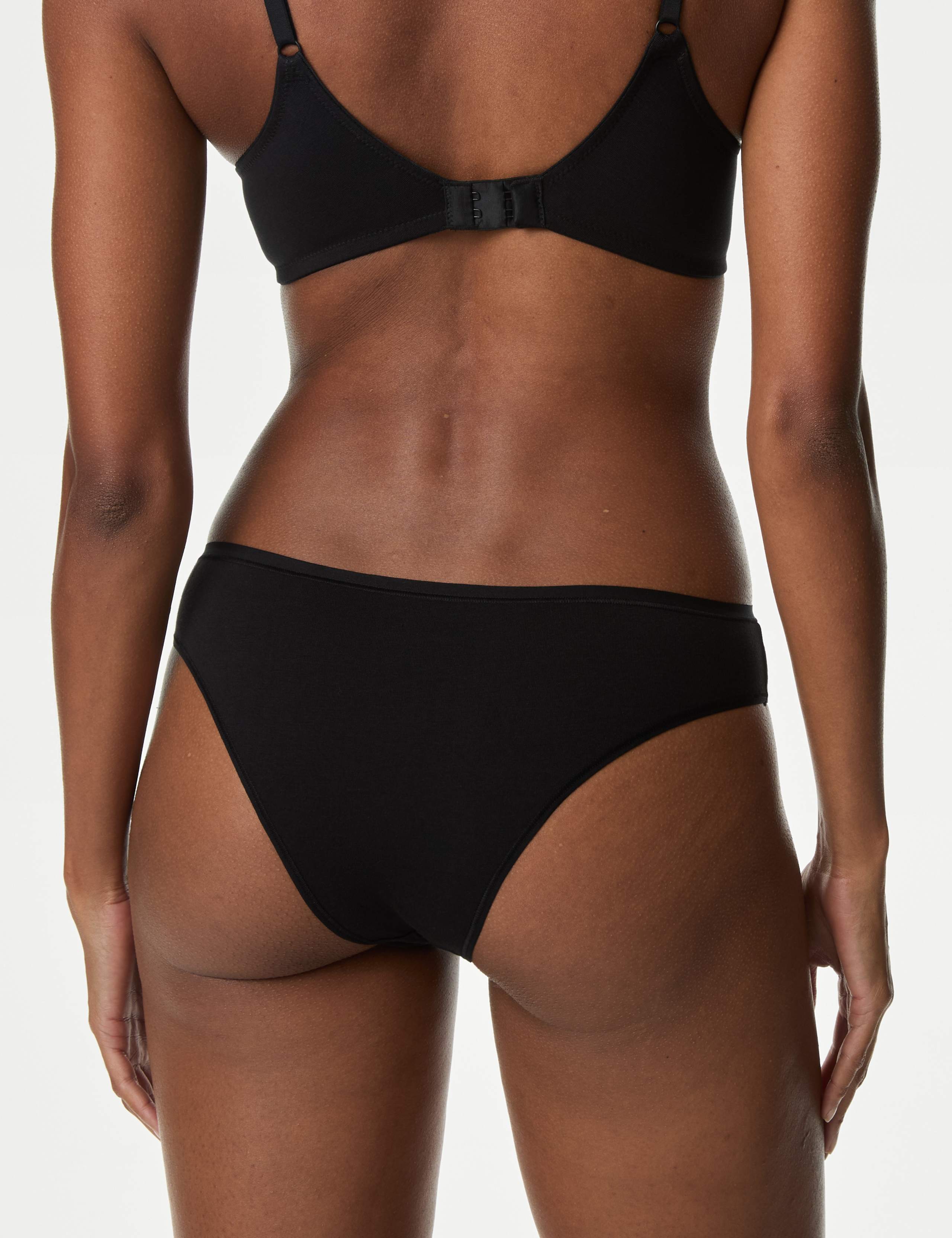 5pk No VPL Cotton Modal Brazilian Knickers 4 of 5