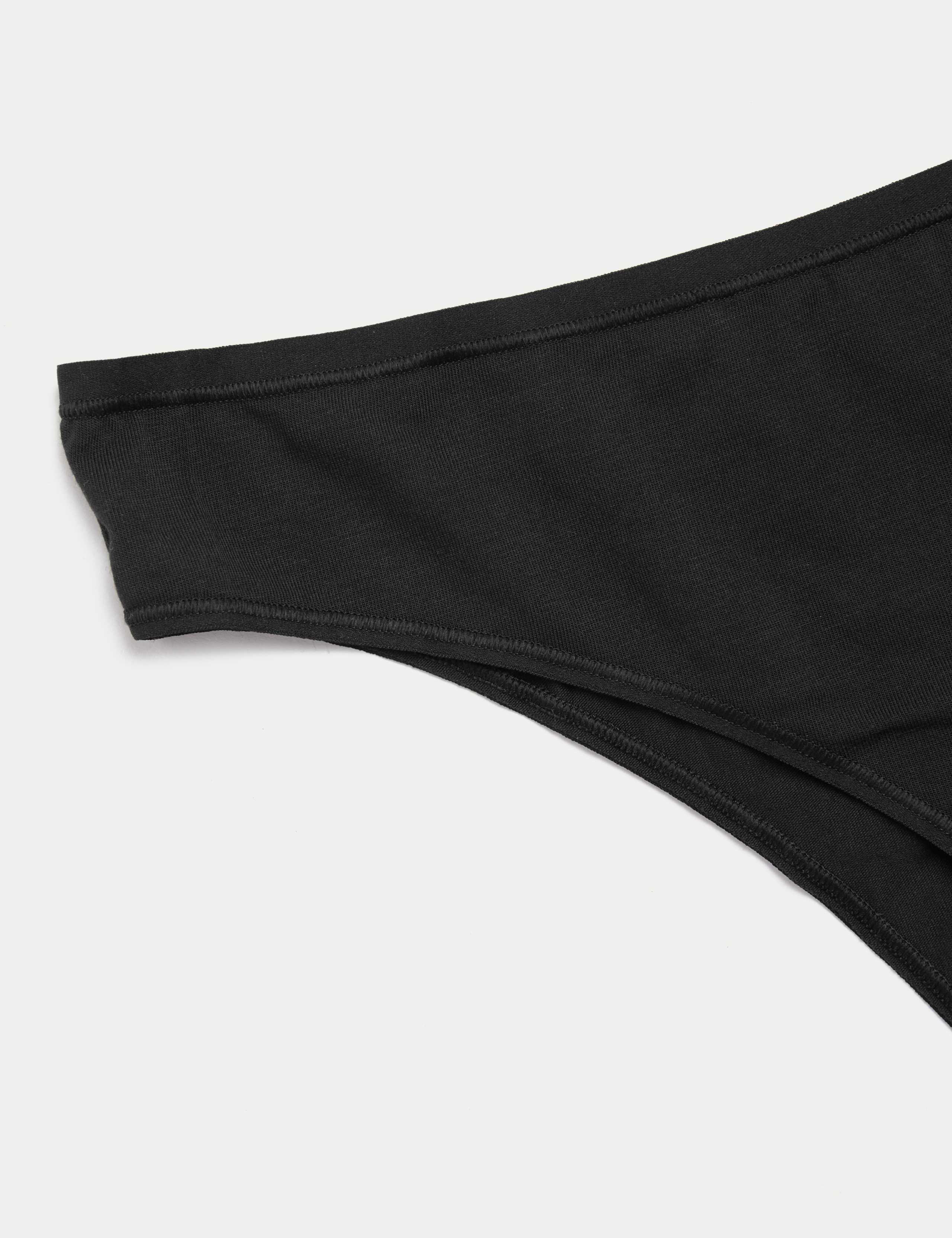 5 Pack Cotton Modal Brazilian Knickers 5 of 5
