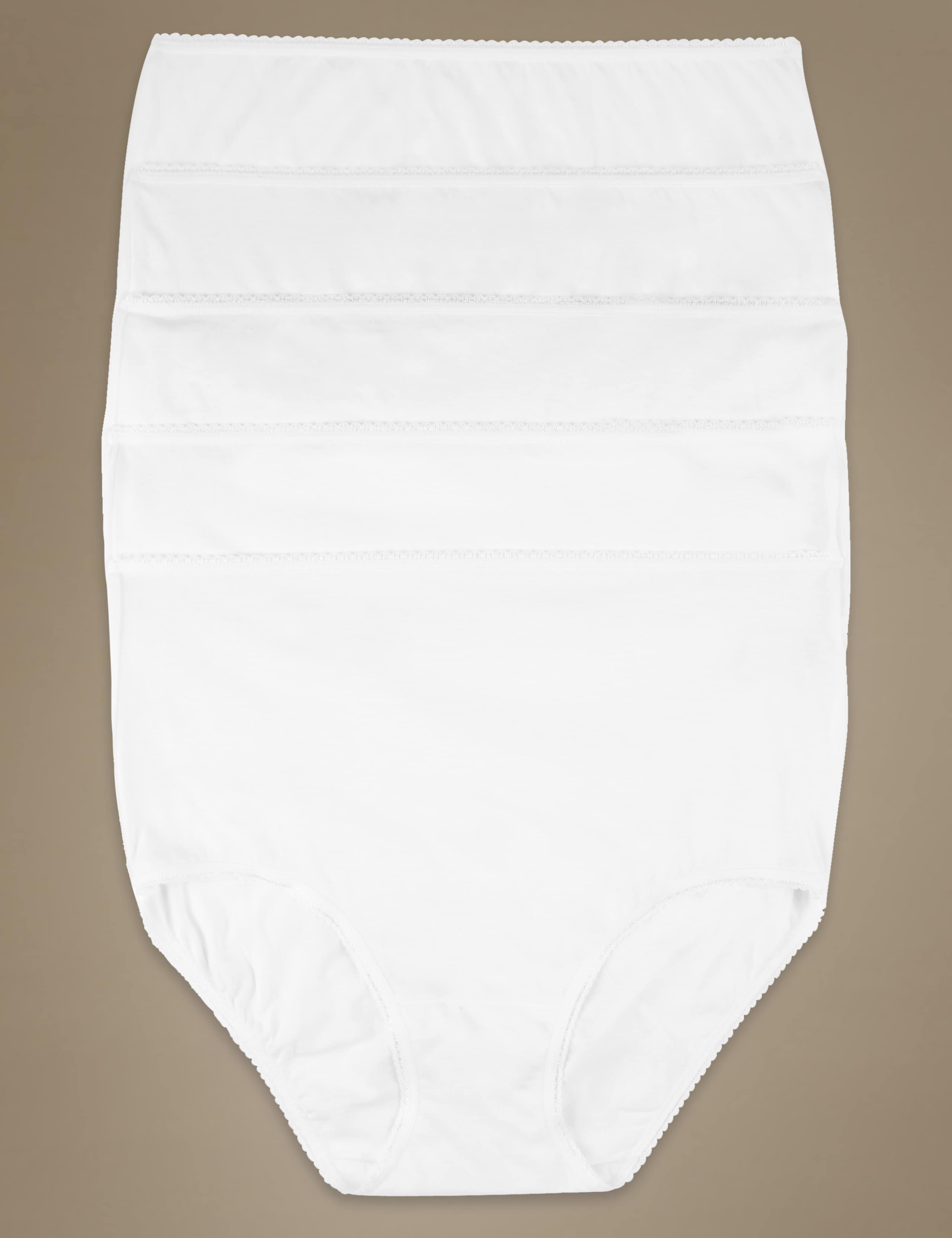 5 Pack Pure Cotton Full Briefs 1 of 4