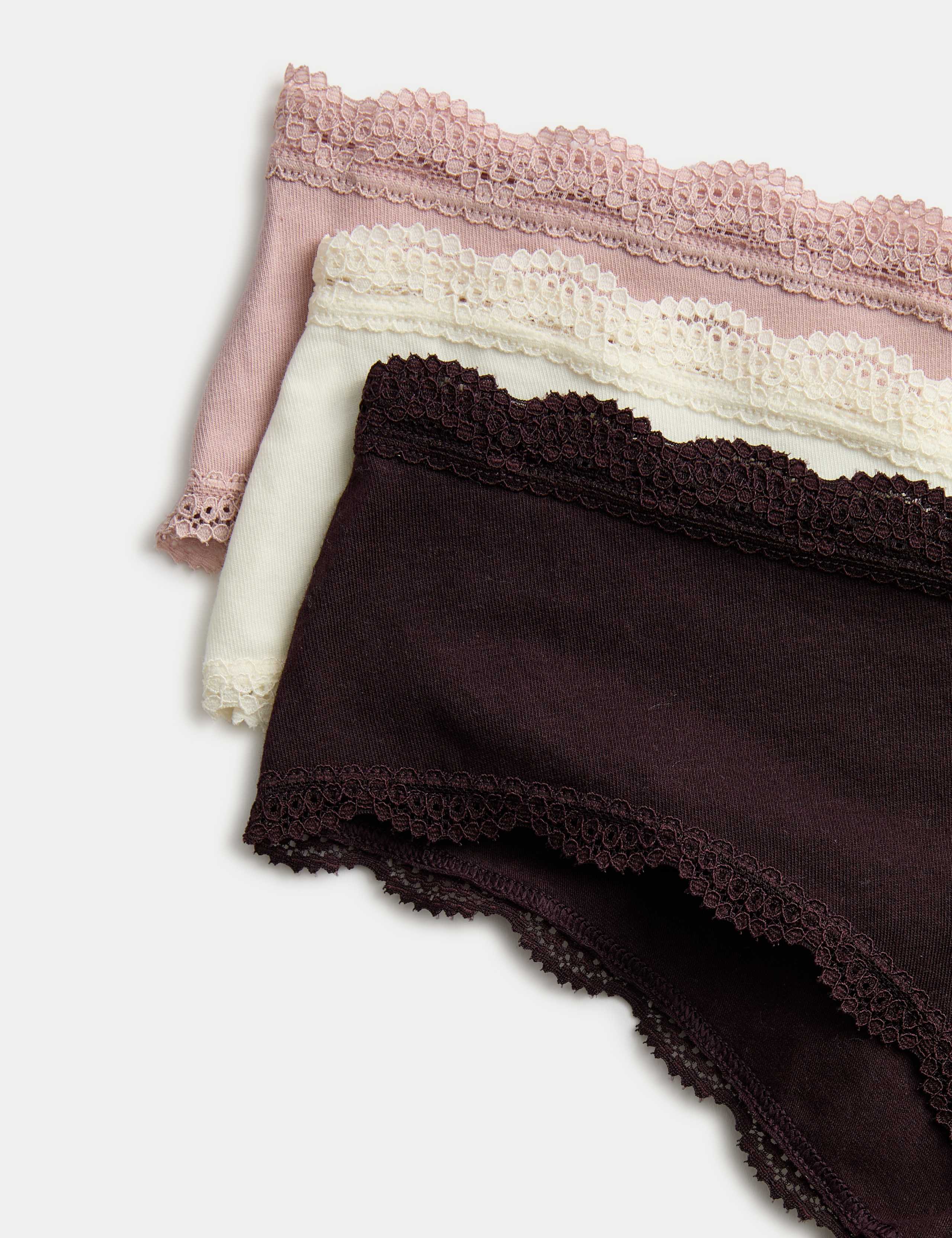 3pk Cotton Rich Hipster Knickers 5 of 5