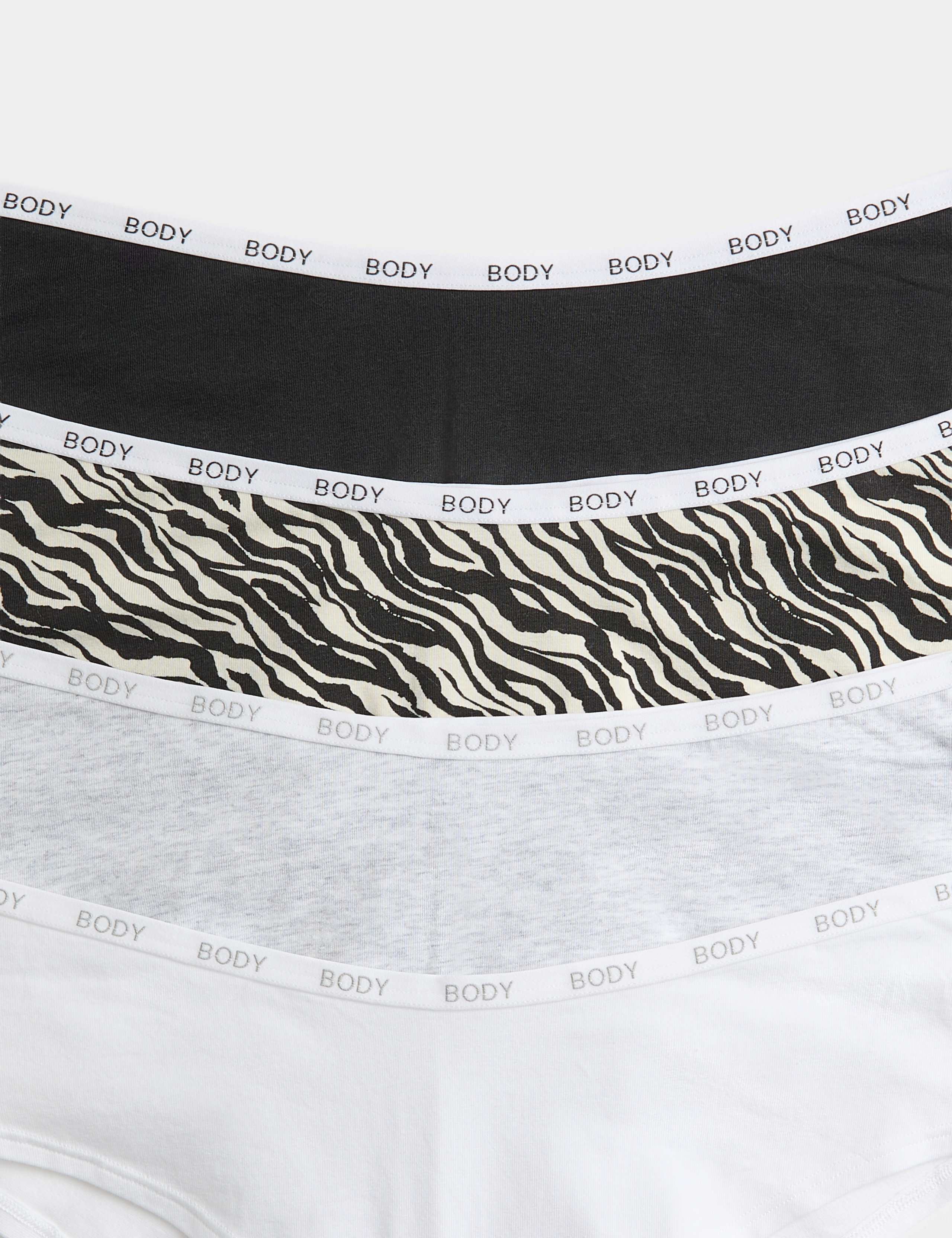 4 Pack Cotton Rich Hipster Knickers 5 of 5