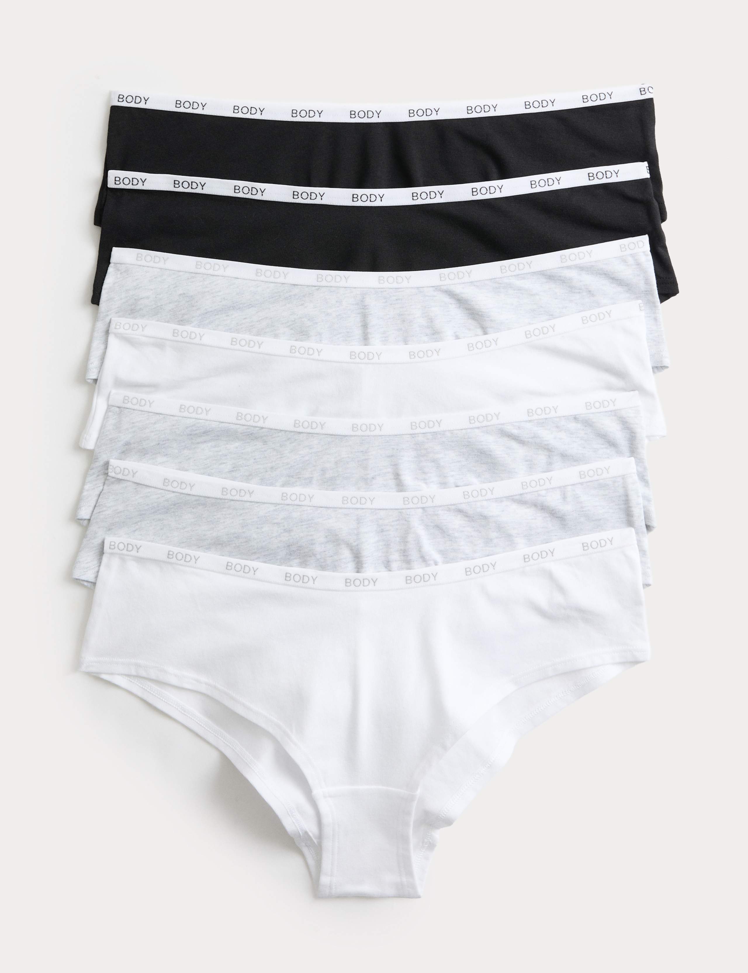 7 Pack Cotton Rich Hipster Knickers 1 of 6