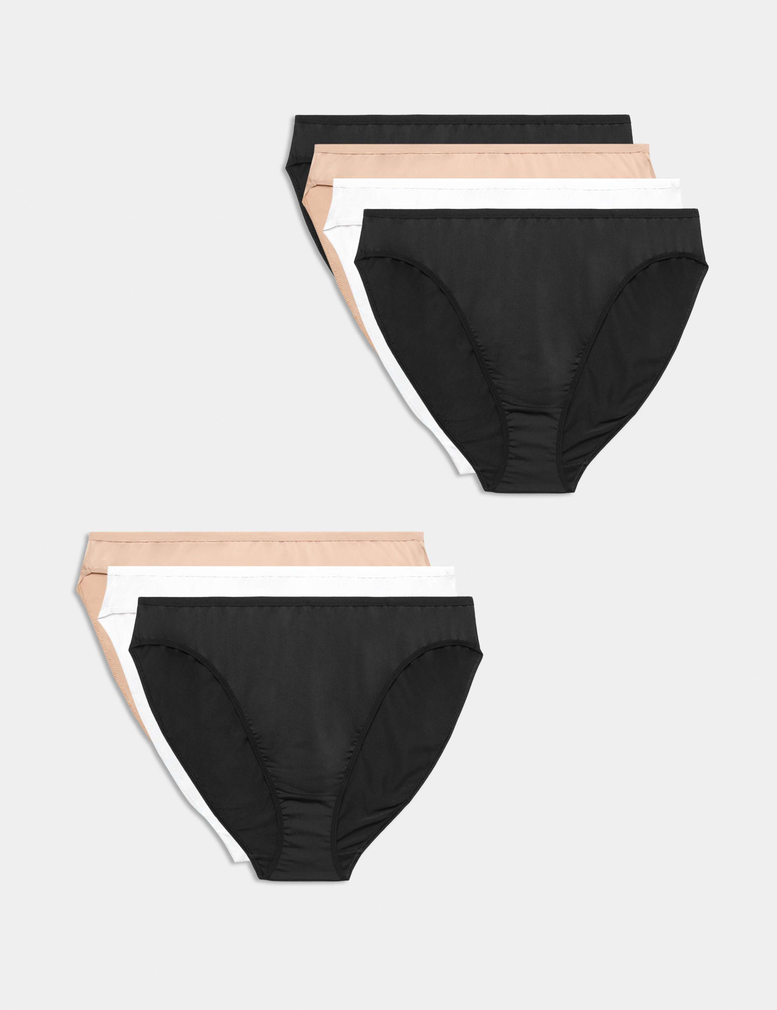 7 Pack Microfibre High Leg Knickers 1 of 1