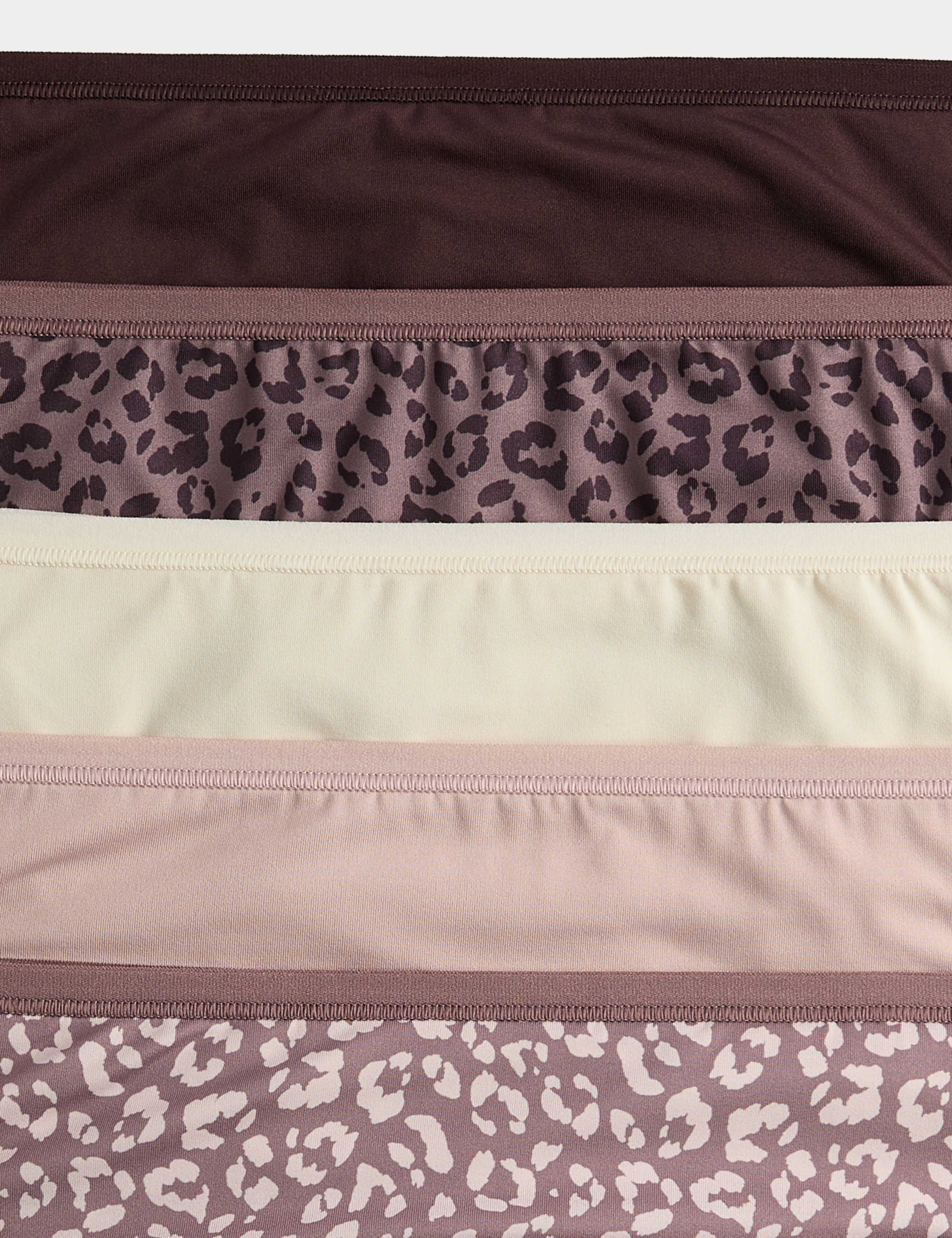 5pk Microfibre High Leg Knickers 4 of 4