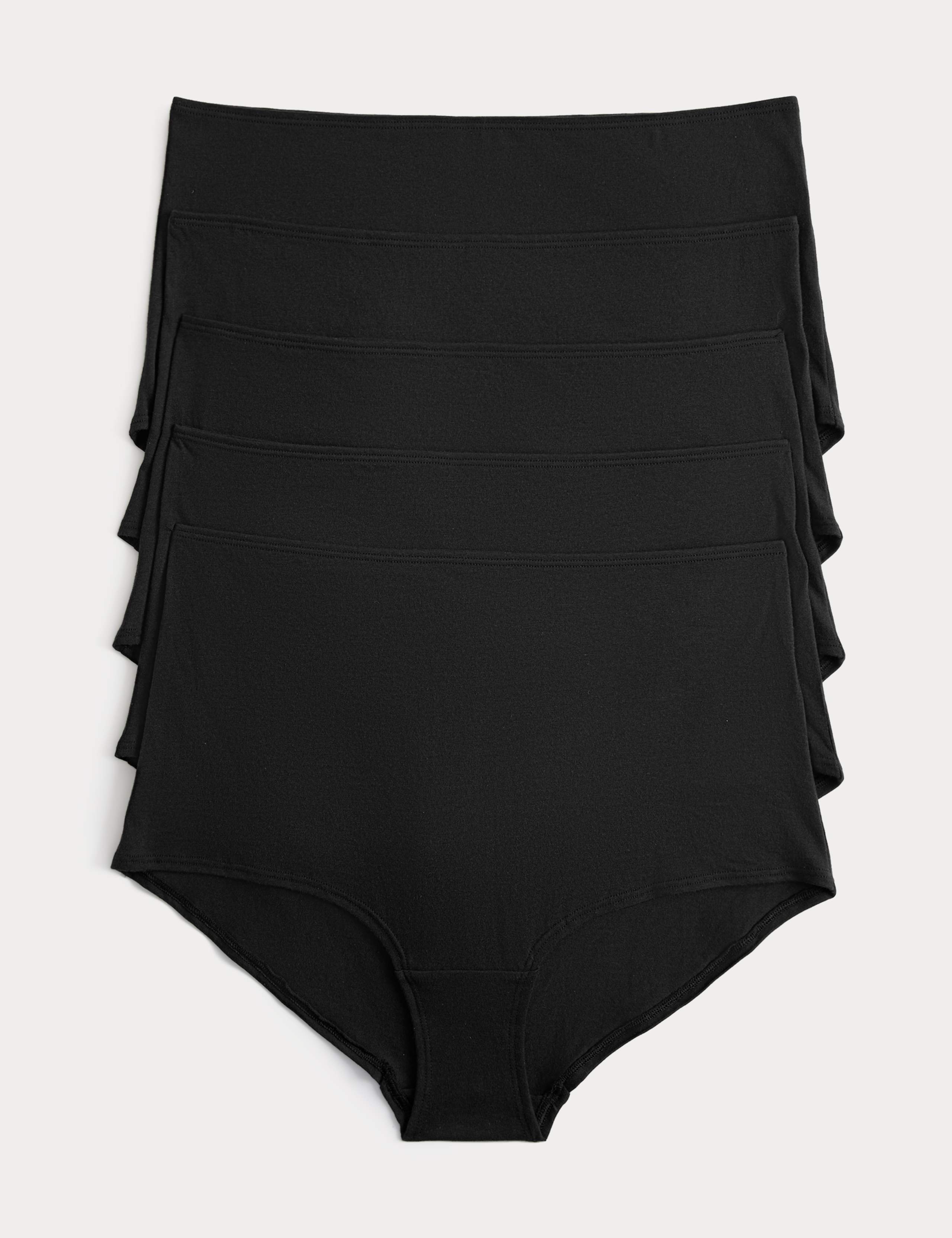 5 Pack Pure Cotton High Rise Shorts 1 of 6