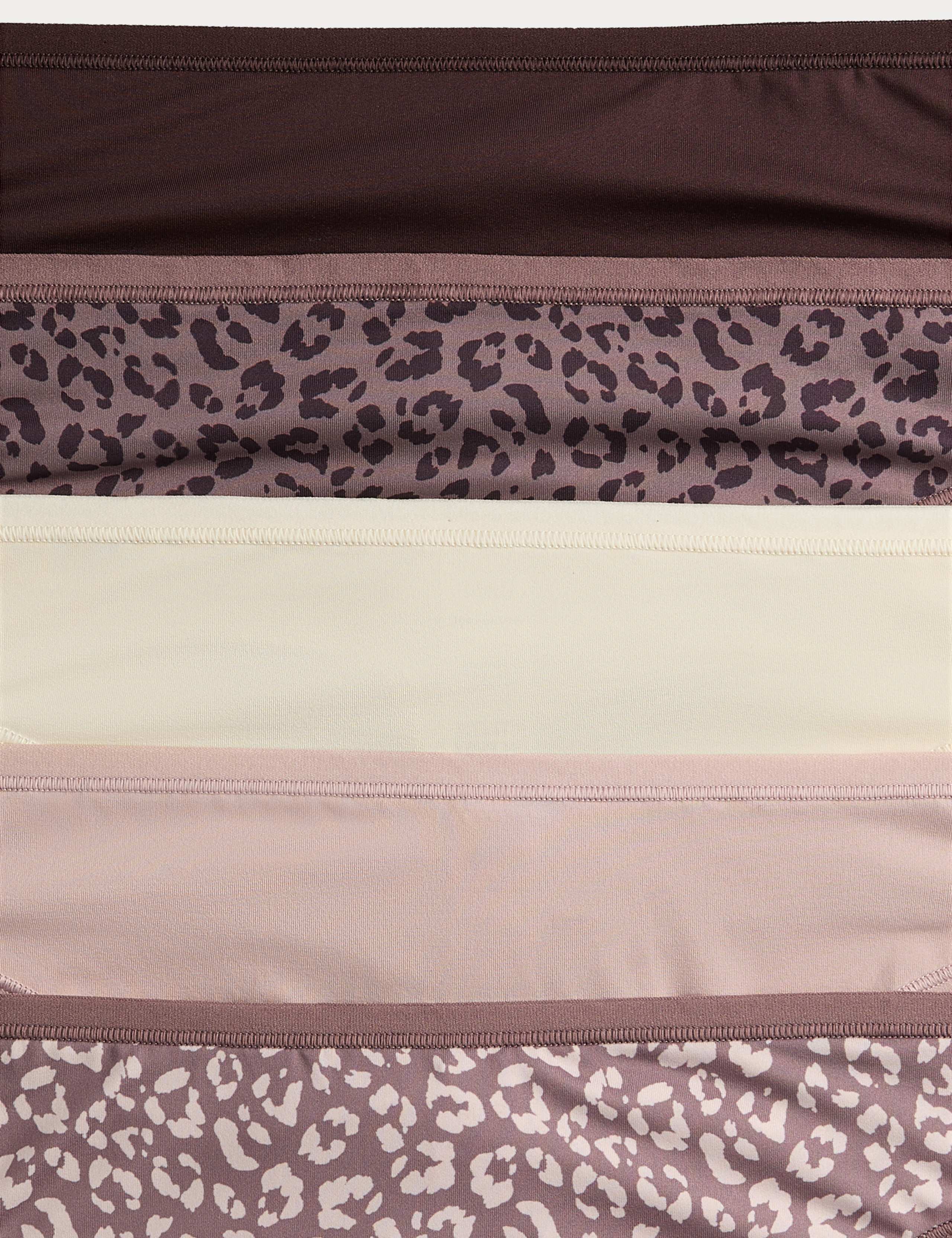 5pk Microfibre Low Rise Thongs 5 of 5