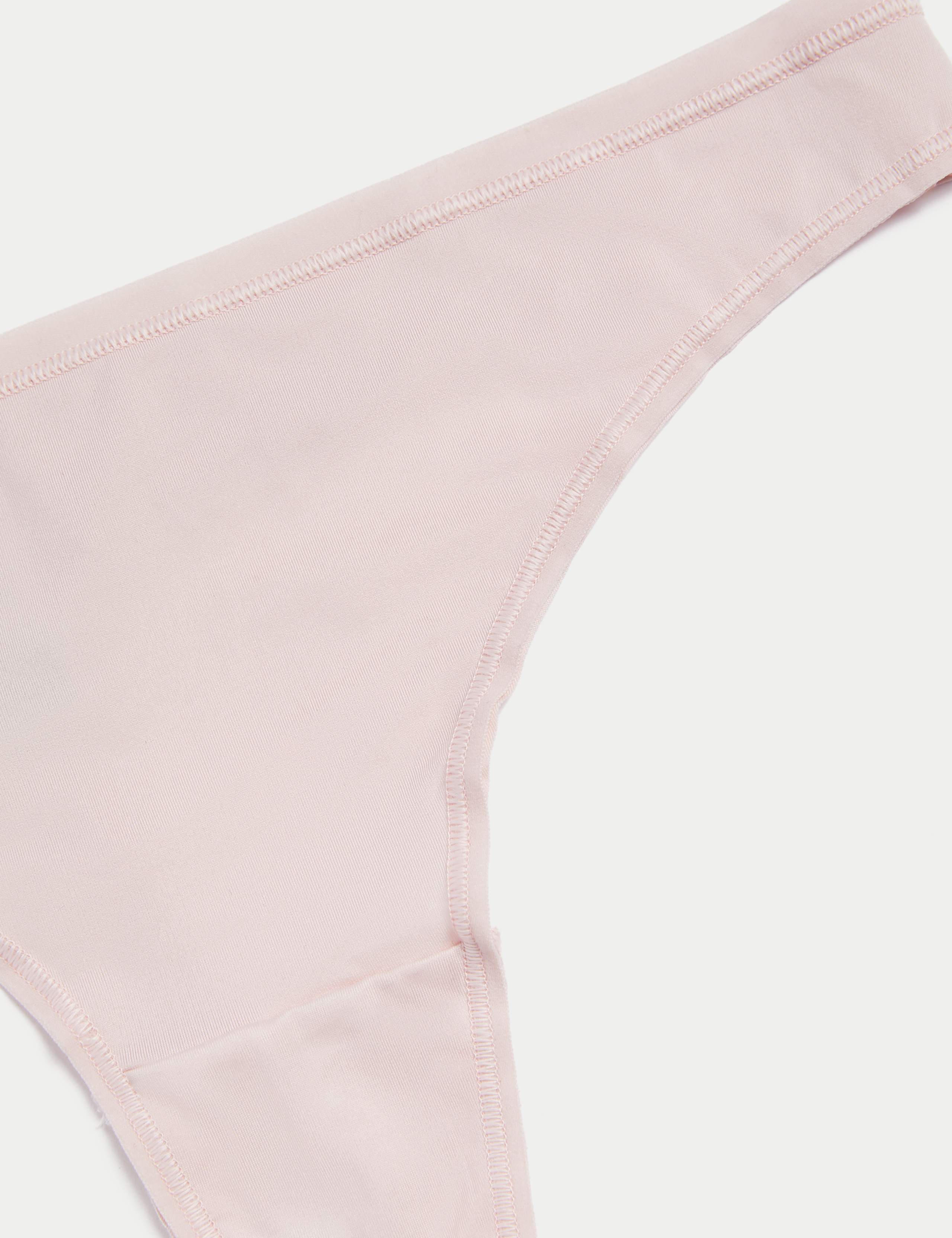 5pk Microfibre Low Rise Thongs 6 of 6
