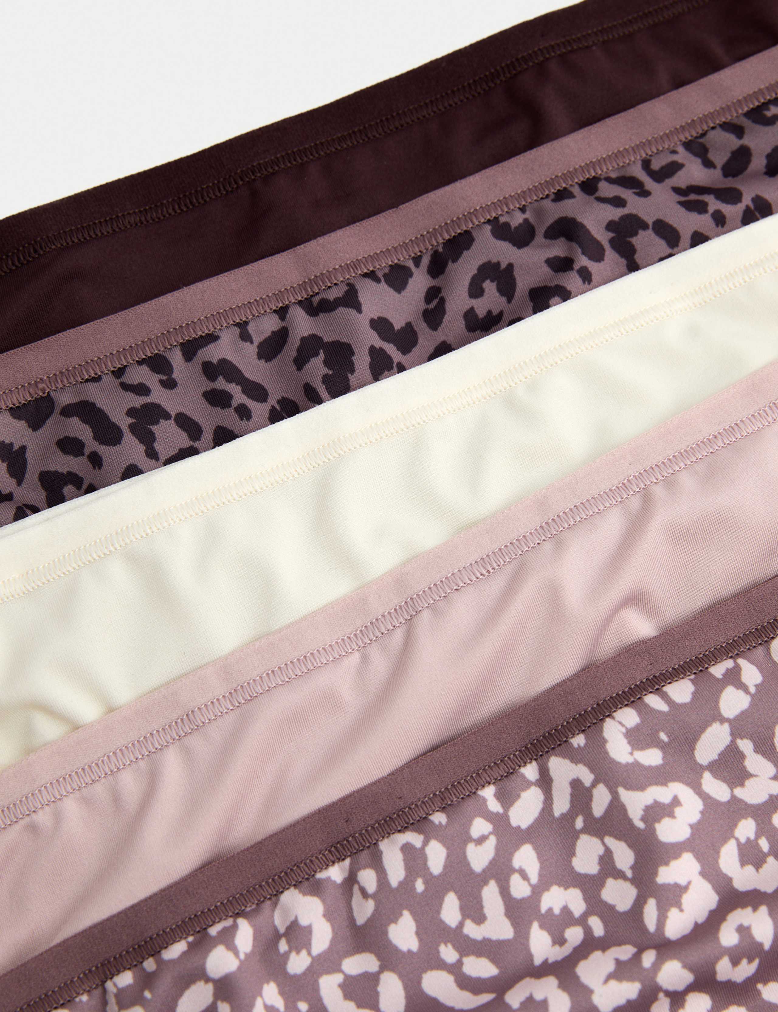 5pk Microfibre Brazilian Knickers 4 of 4