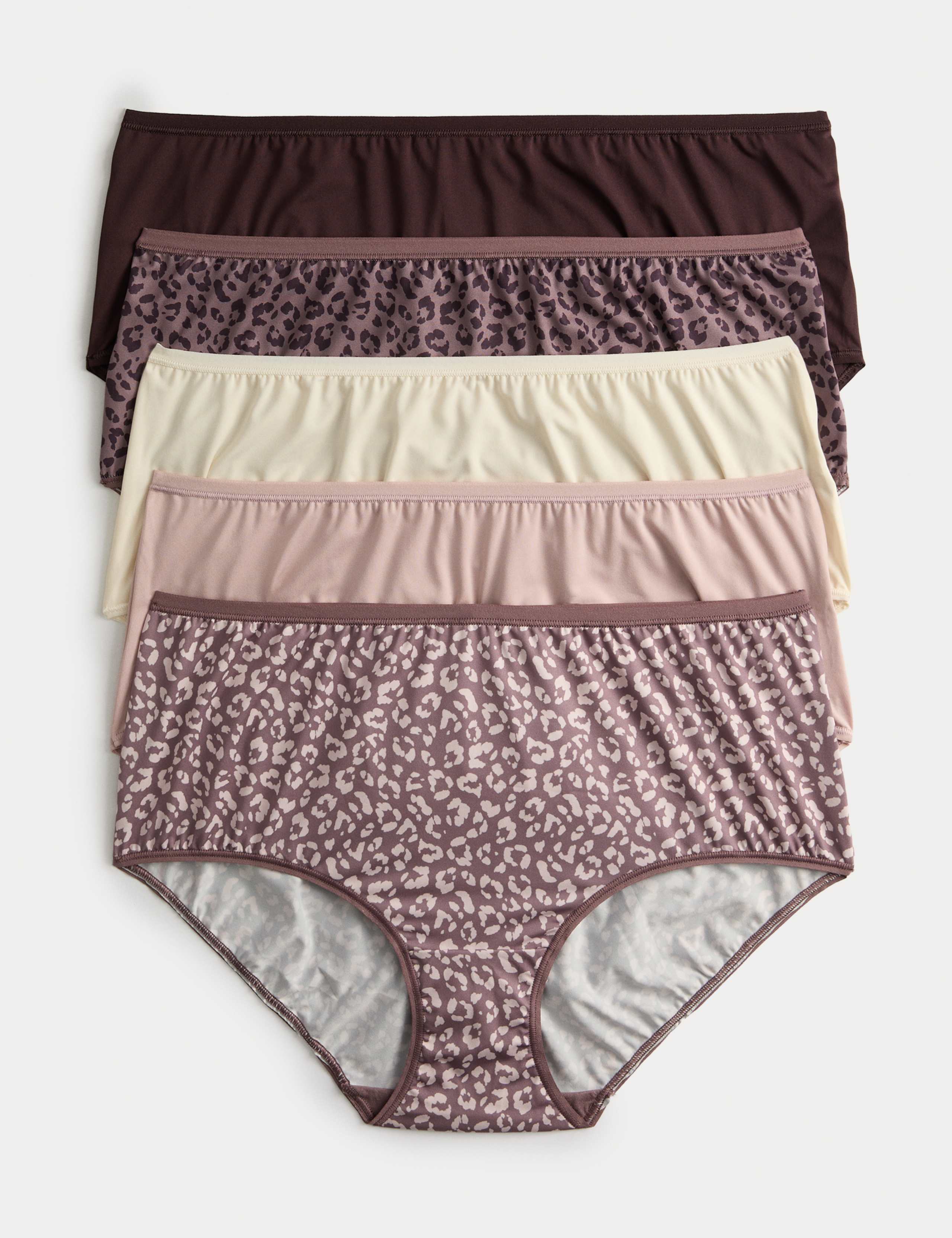 5pk No VPL Microfibre High Rise Shorts 1 of 5