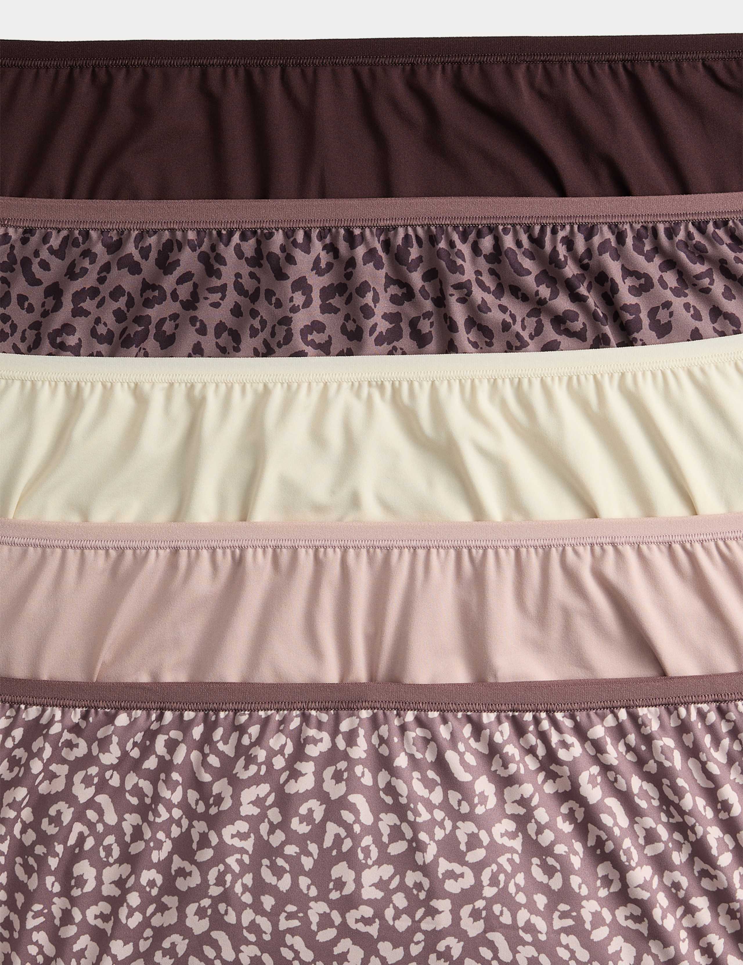 5pk No VPL Microfibre High Rise Shorts 5 of 5