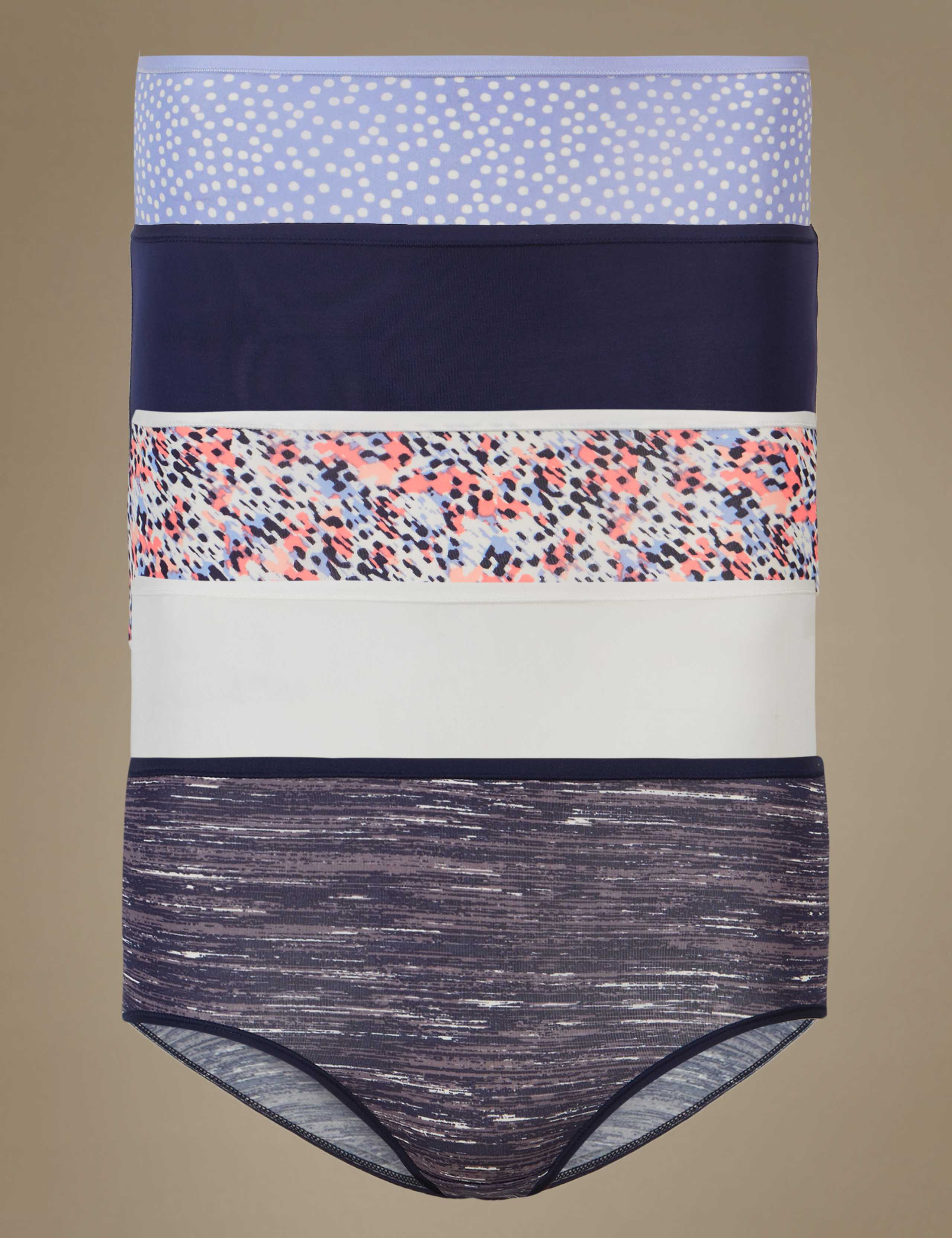 5 Pack No VPL Midi Knickers 1 of 4