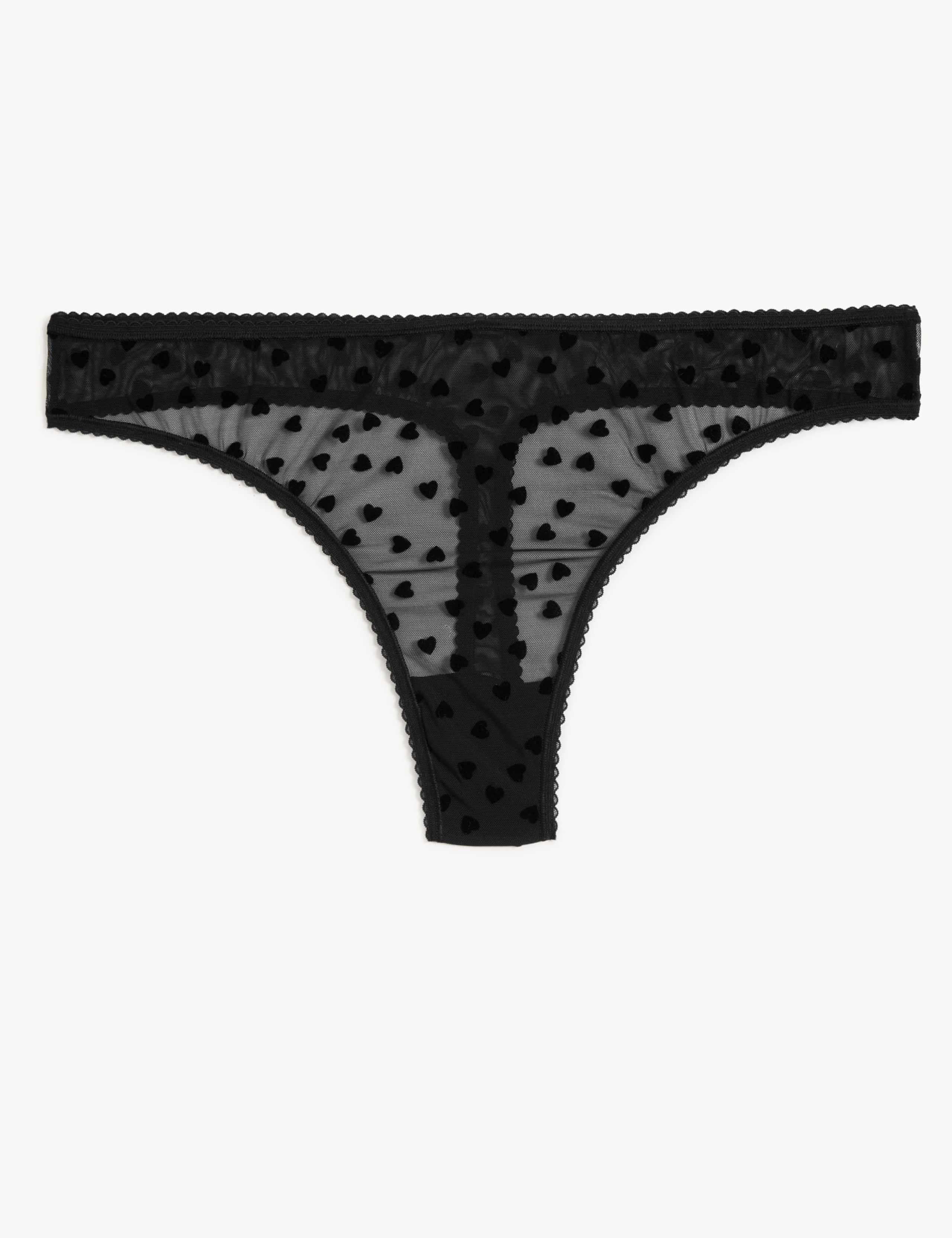 Flock Print Thong 1 of 2