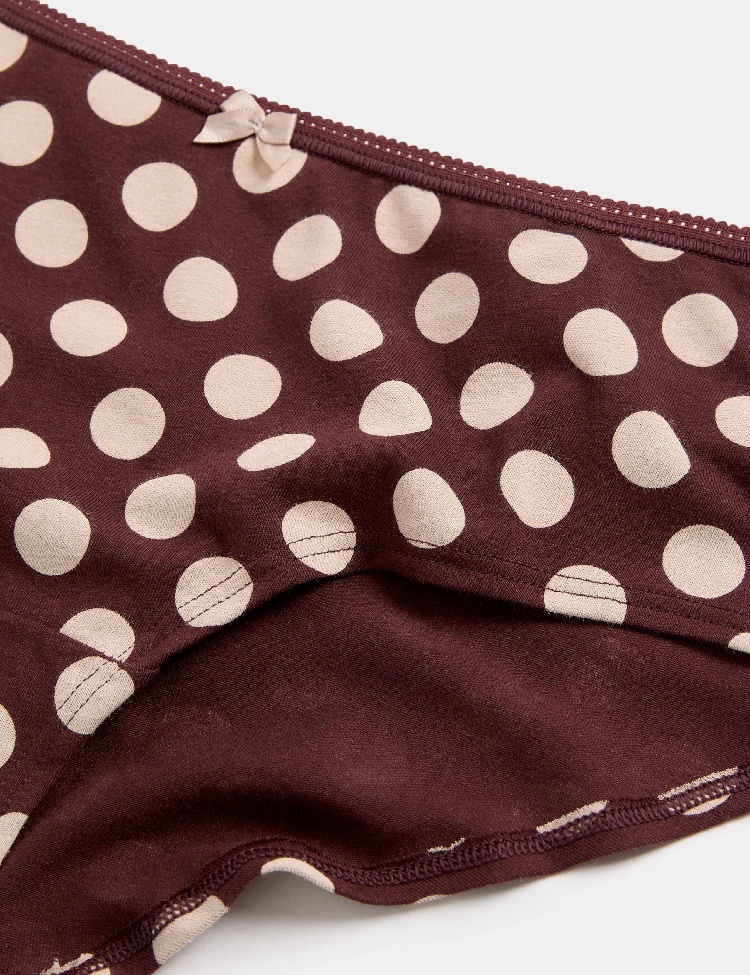 5pk Cotton Lycra® Daisy Print Low Rise Shorts 5 of 5