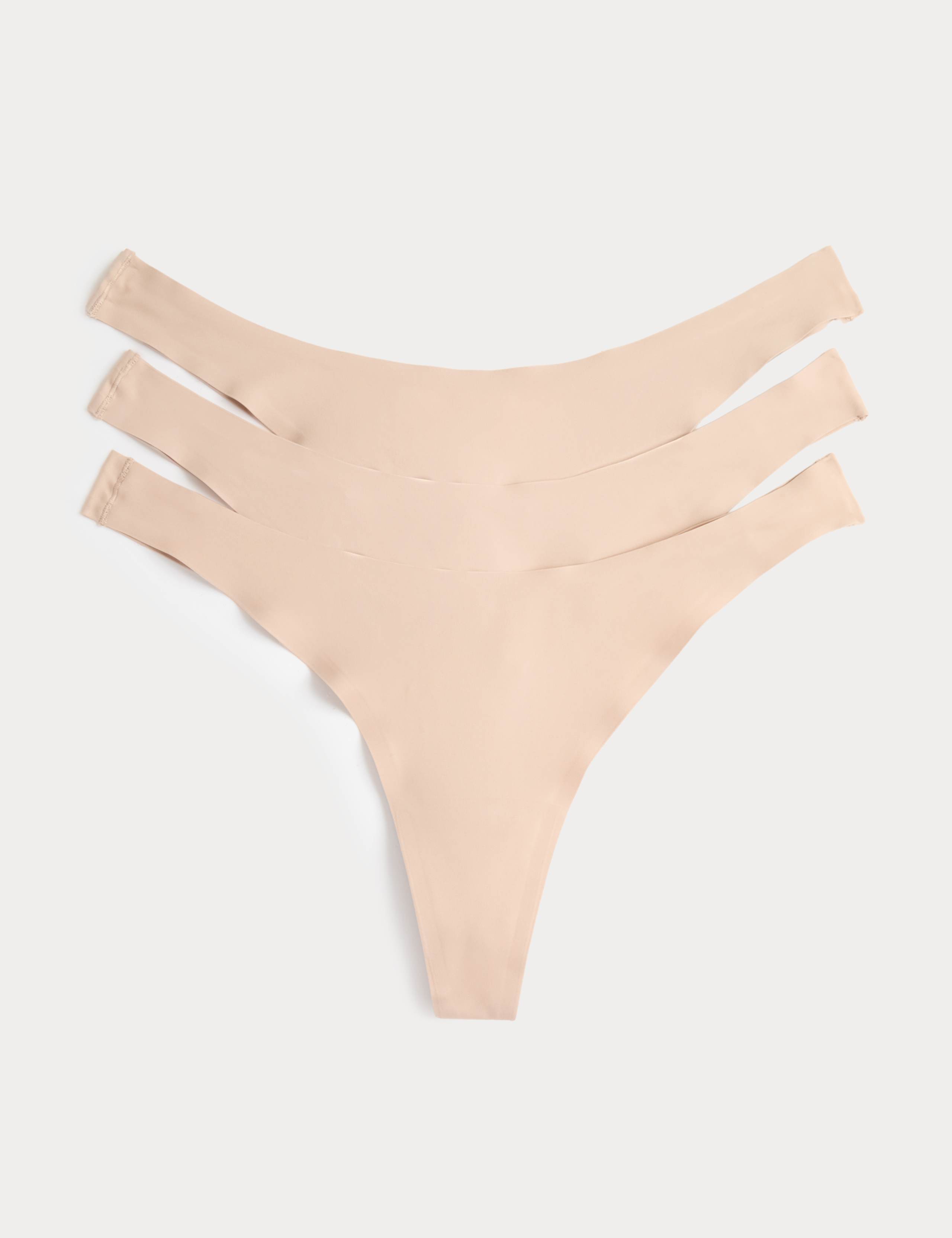 3 pack Body Invisibles™ No VPL Dipped Thongs 1 of 5