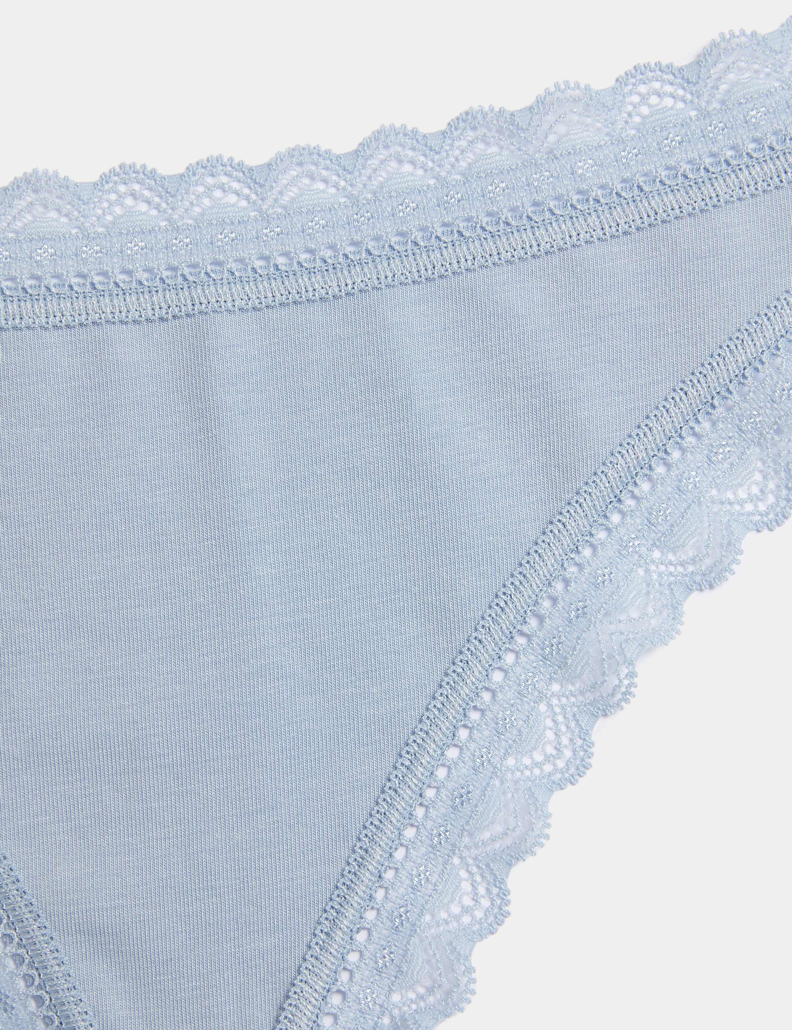4pk Modal & Lace Thongs 5 of 5