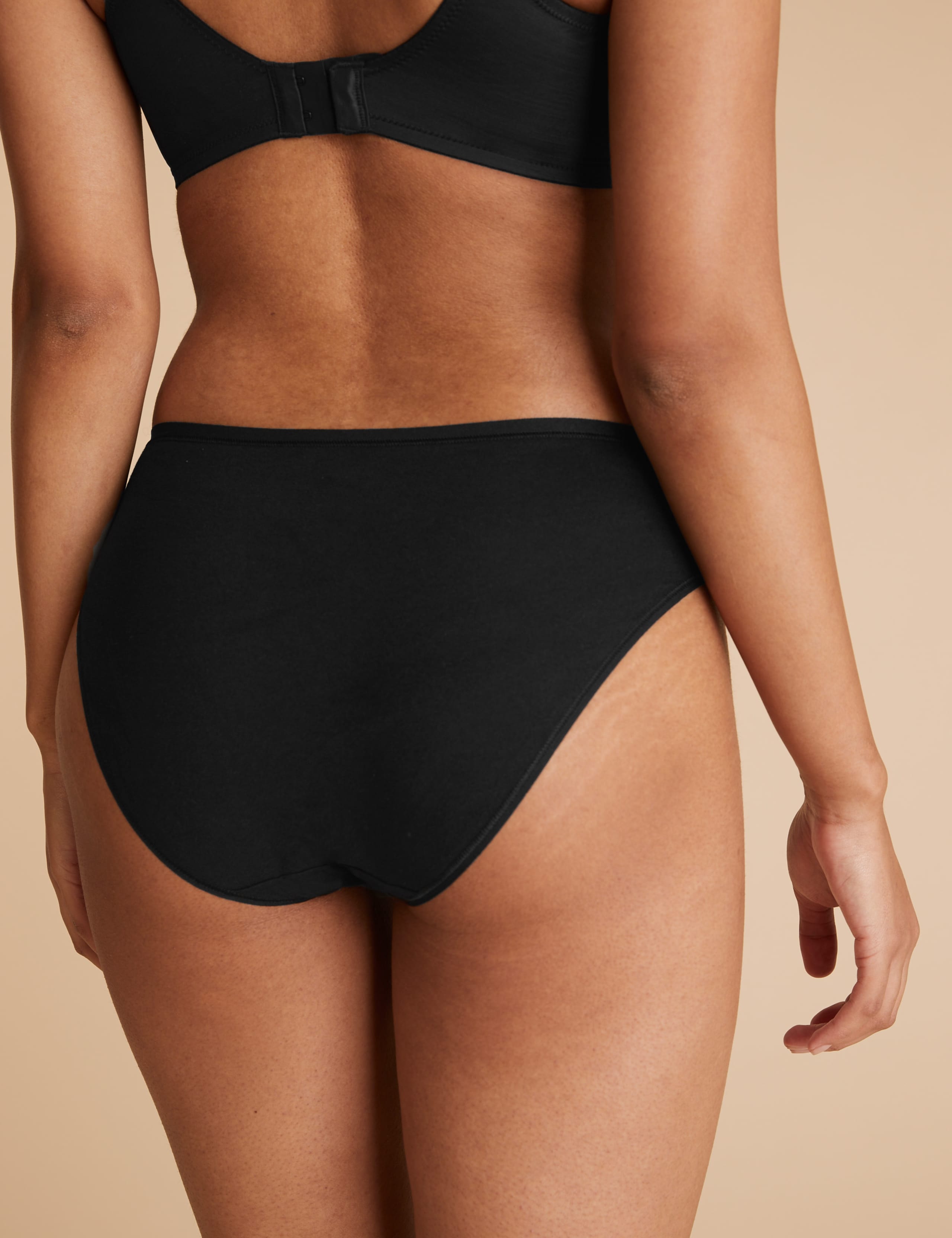 5pk Cotton High Leg Knickers 3 of 4