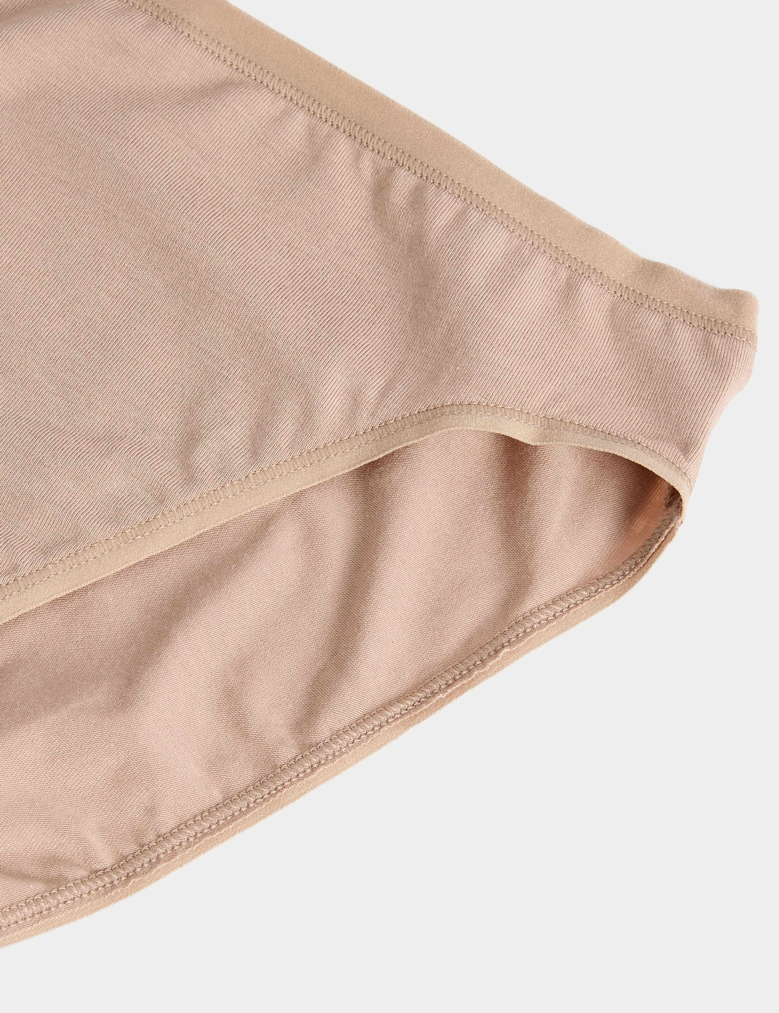 5pk Cotton Modal High Waisted High Leg Knickers 2 of 2
