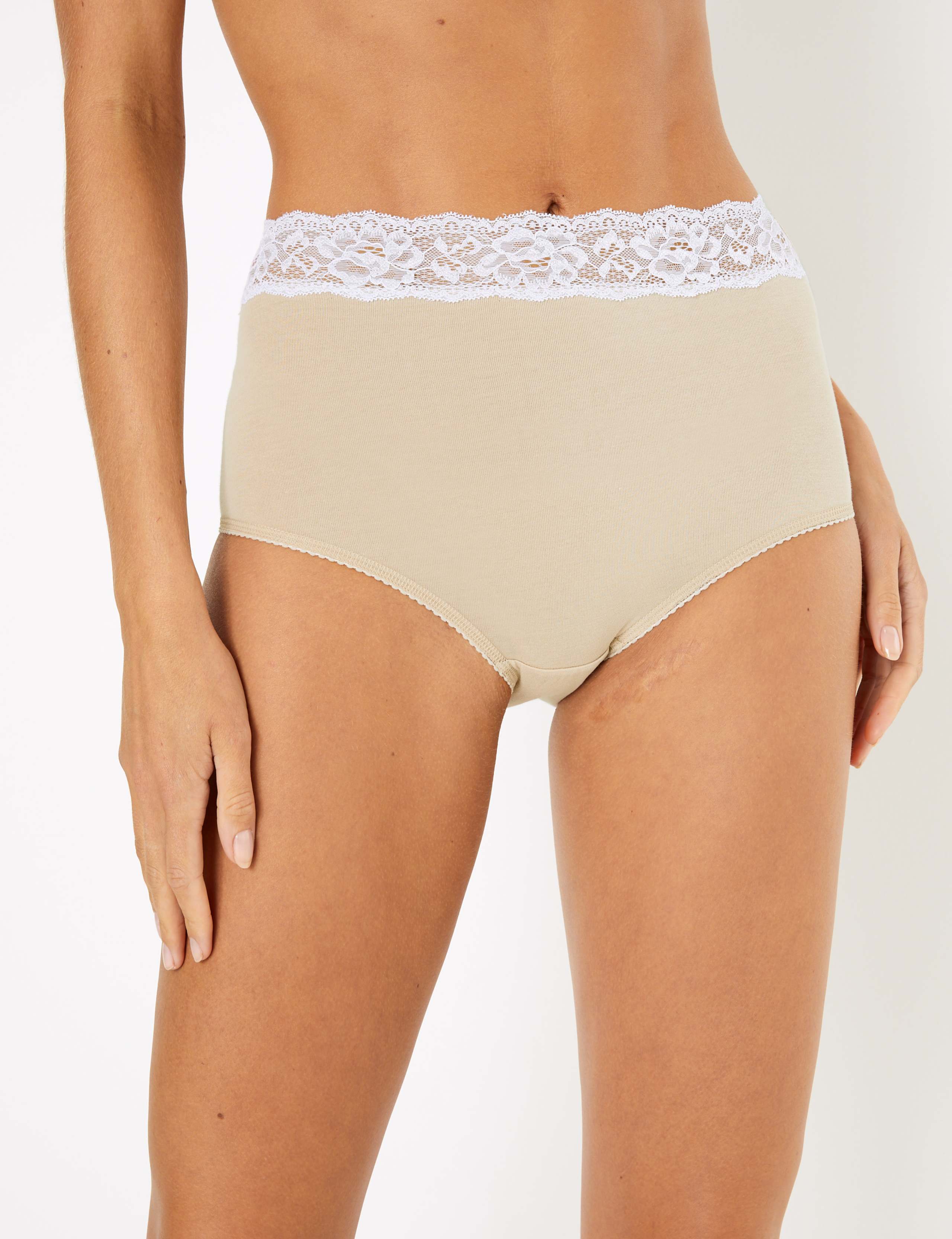5 Pack Animal Print Lace Full Briefs 2 of 4