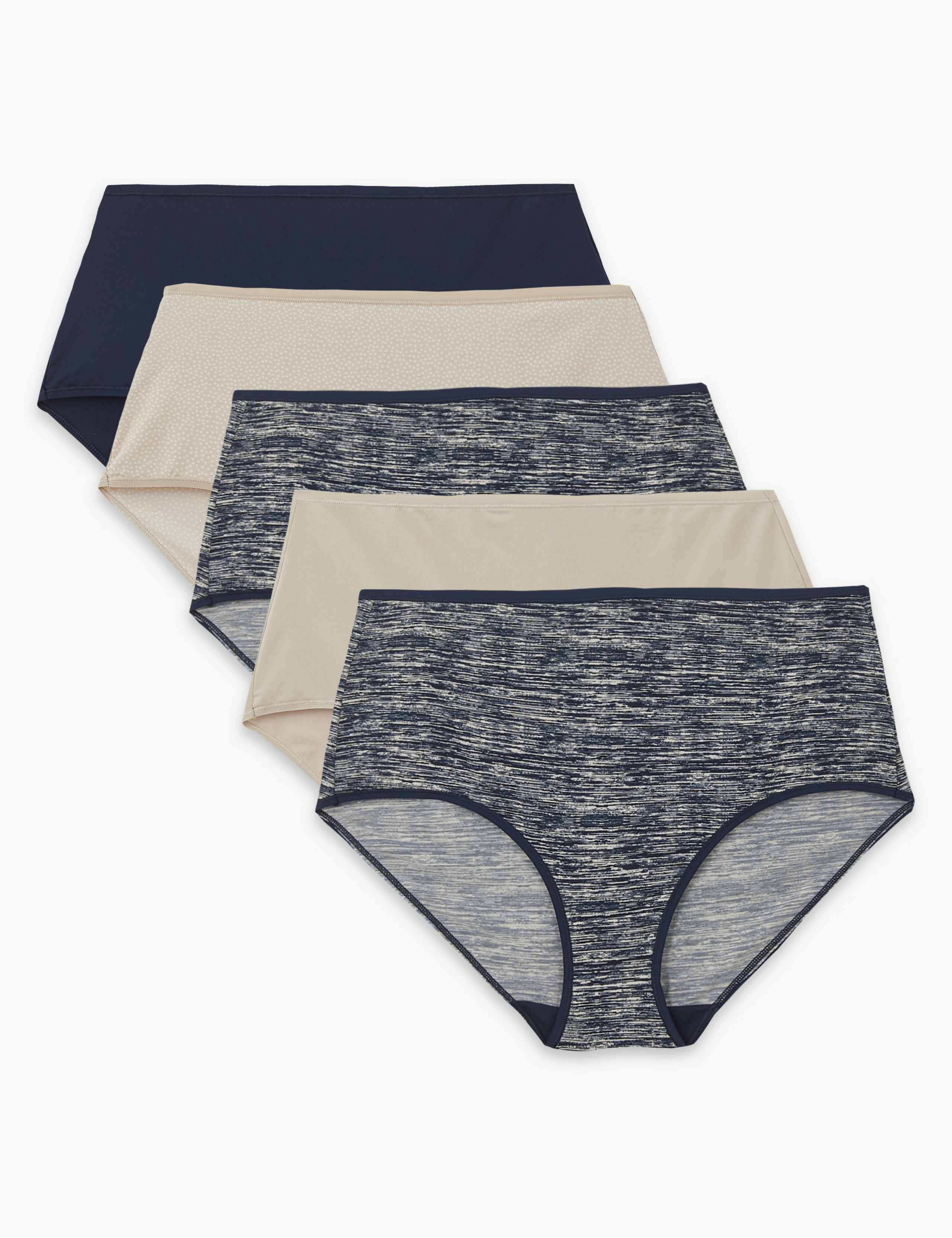 5 Pack No VPL Full Briefs 1 of 3