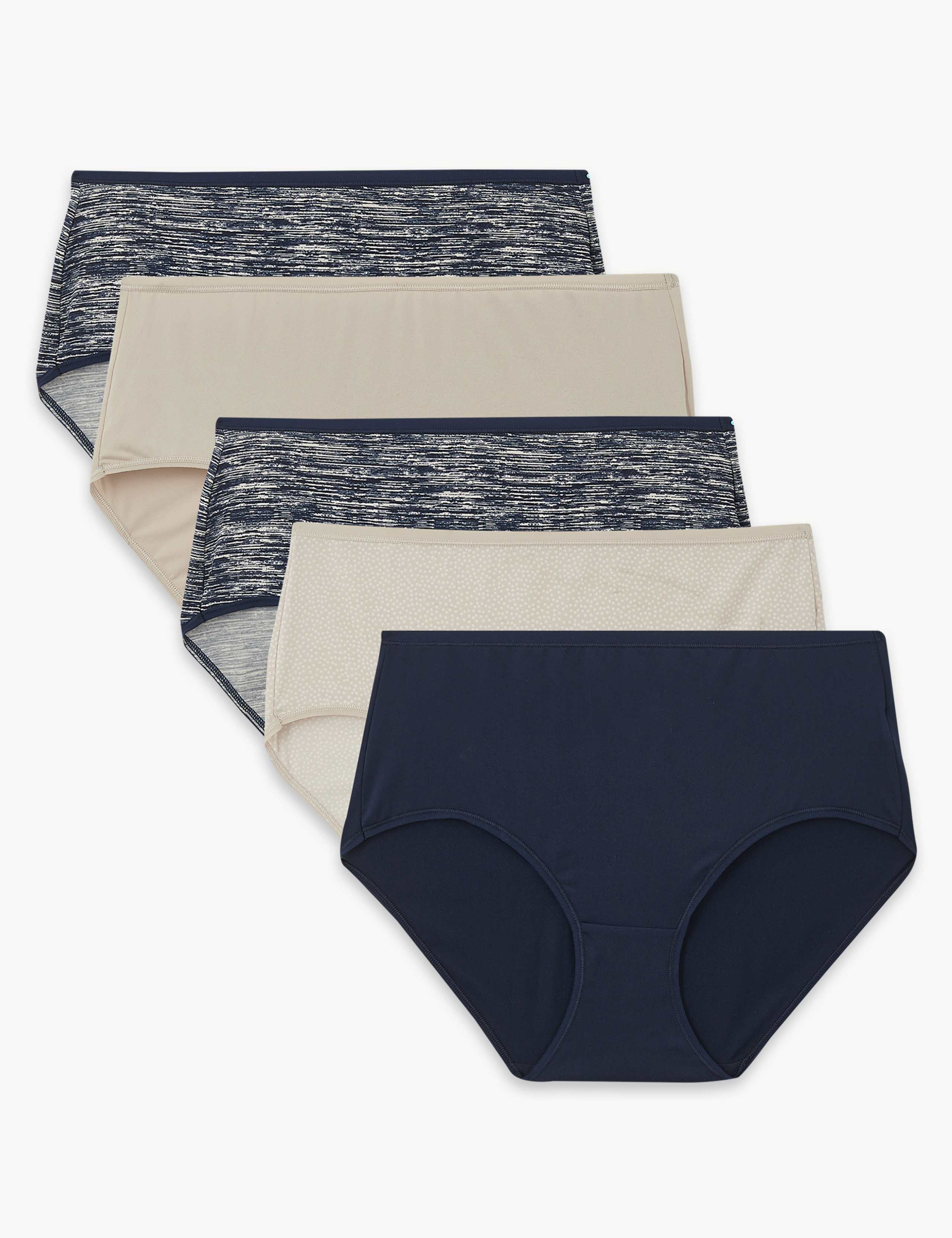 5 Pack No VPL Microfibre Midi Knickers 1 of 4