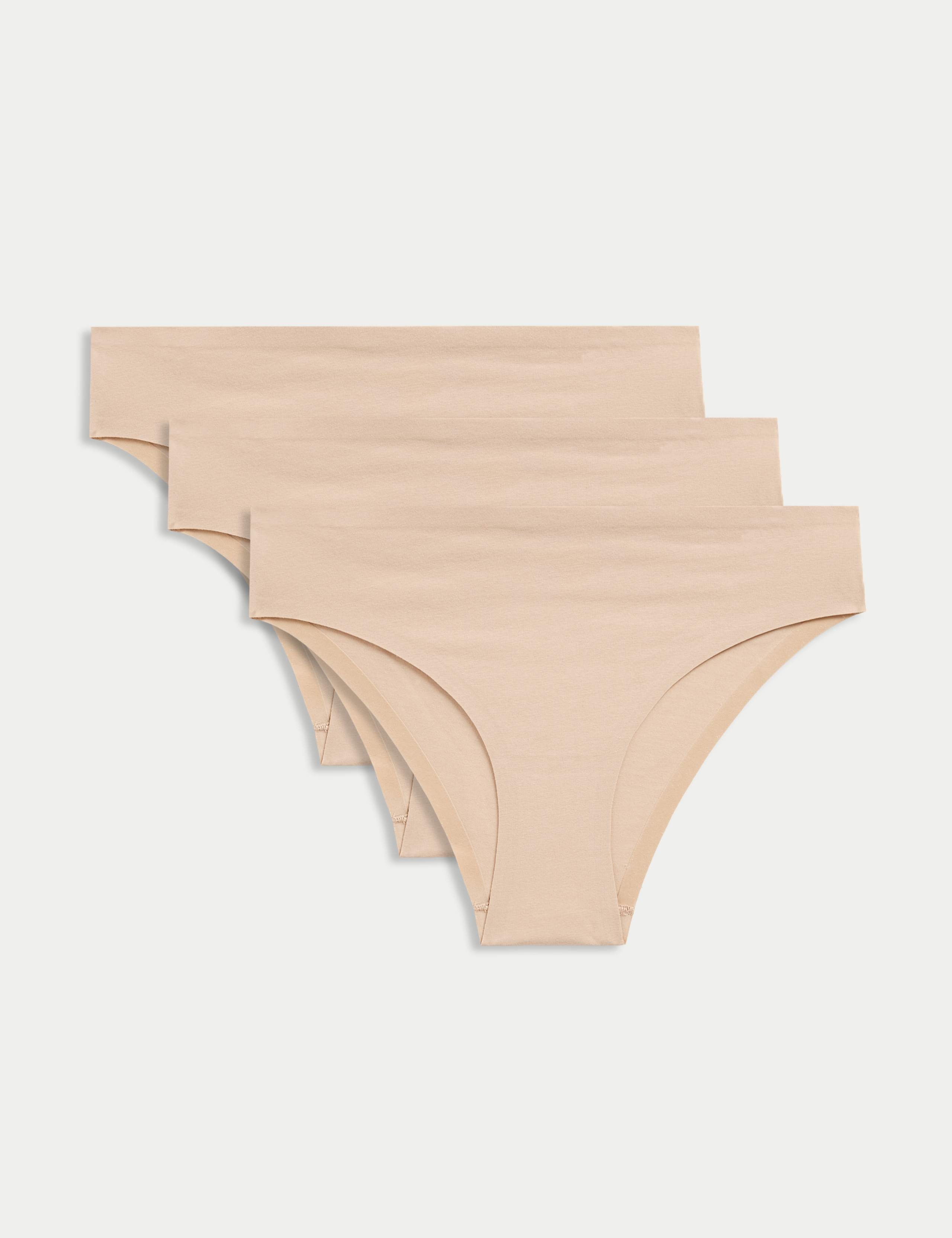 3pkCool Comfort™ No VPL Brazilian Knickers 1 of 6
