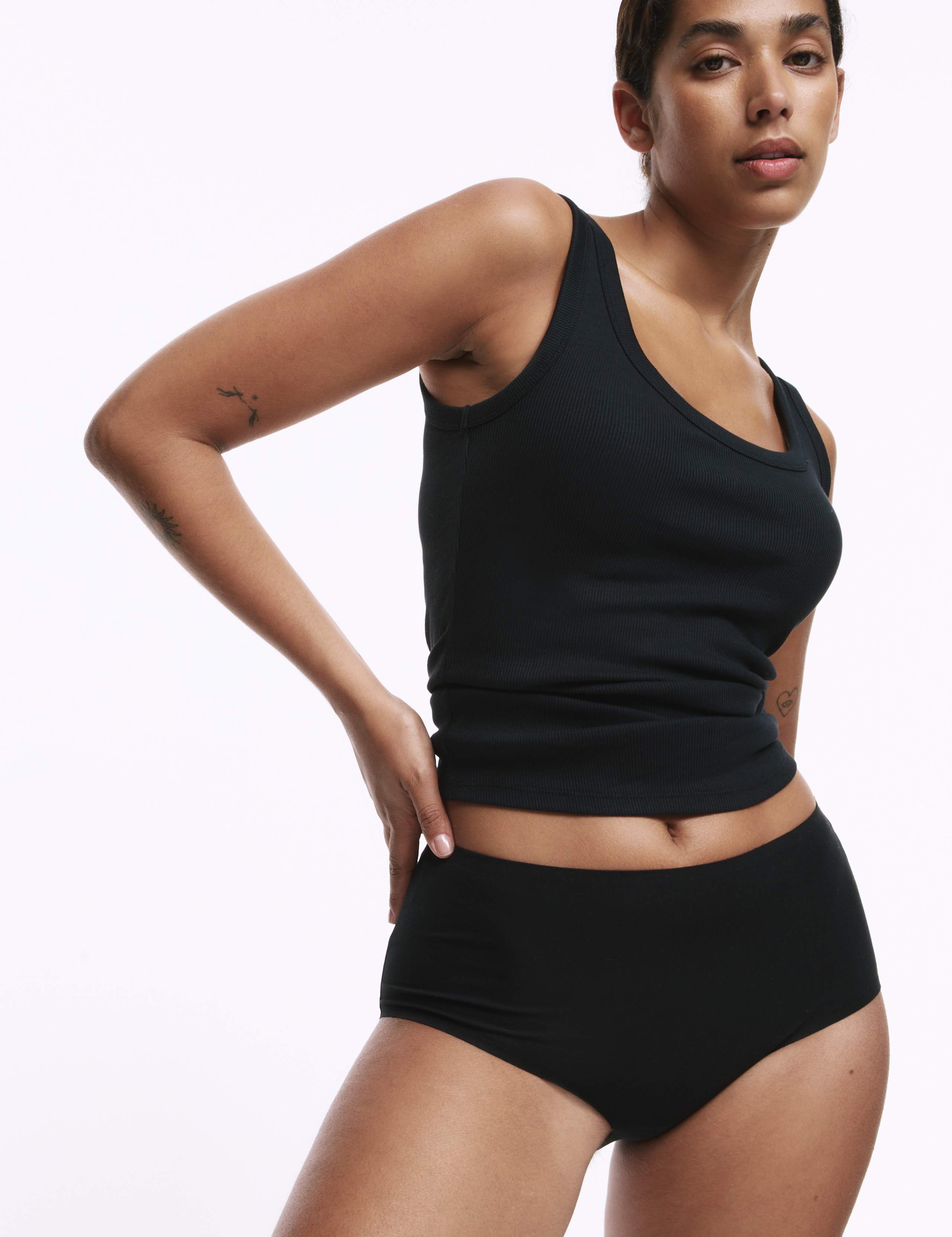 3pkNo VPL Cool Comfort™ Cotton High Rise Shorts 3 of 5