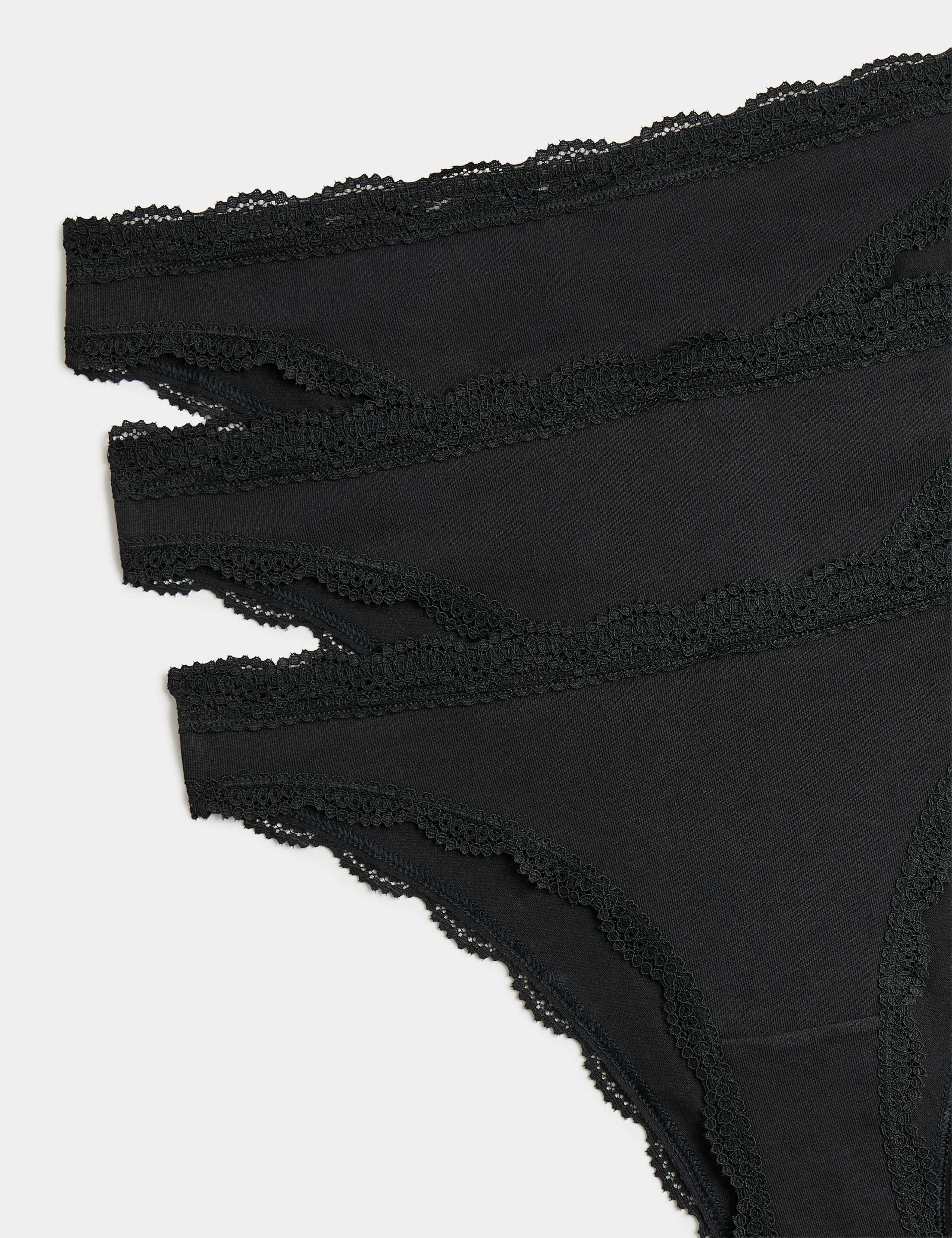 3 Pack Cotton Brazilian Knickers 5 of 5