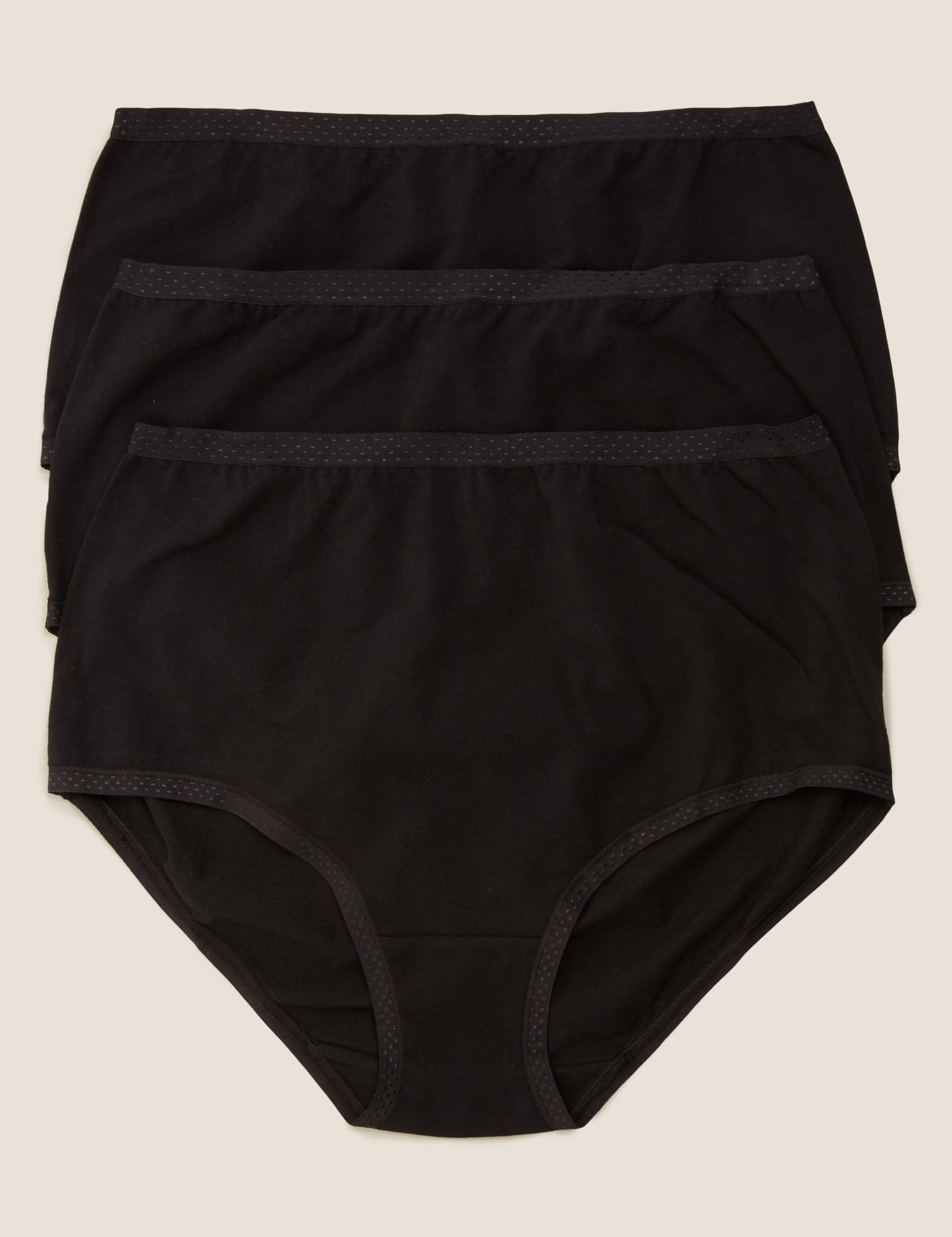 3pk Cotton Rich Jacquard Waist Full Briefs 1 of 1