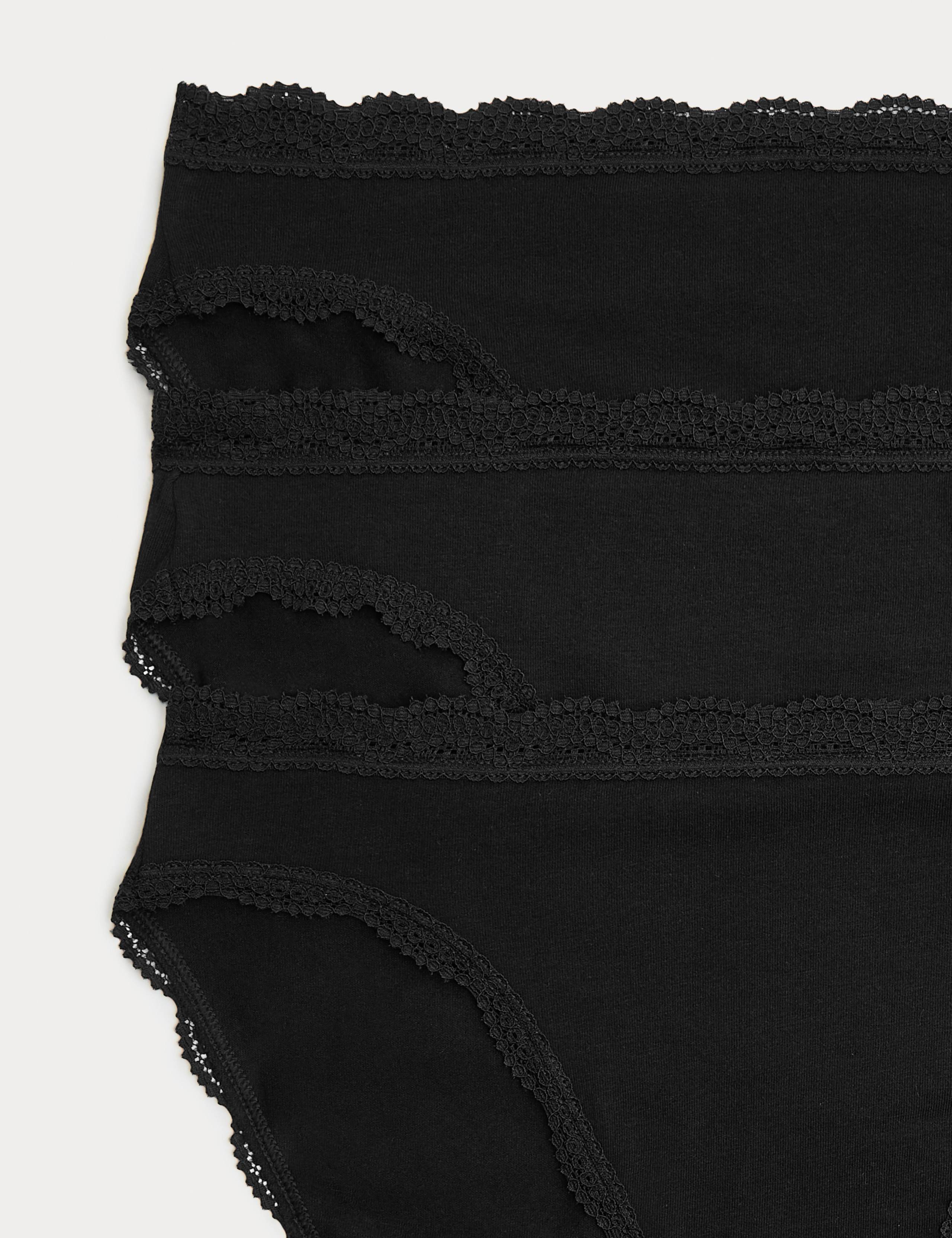3 pack Cotton Rich High Leg Knickers 6 of 6