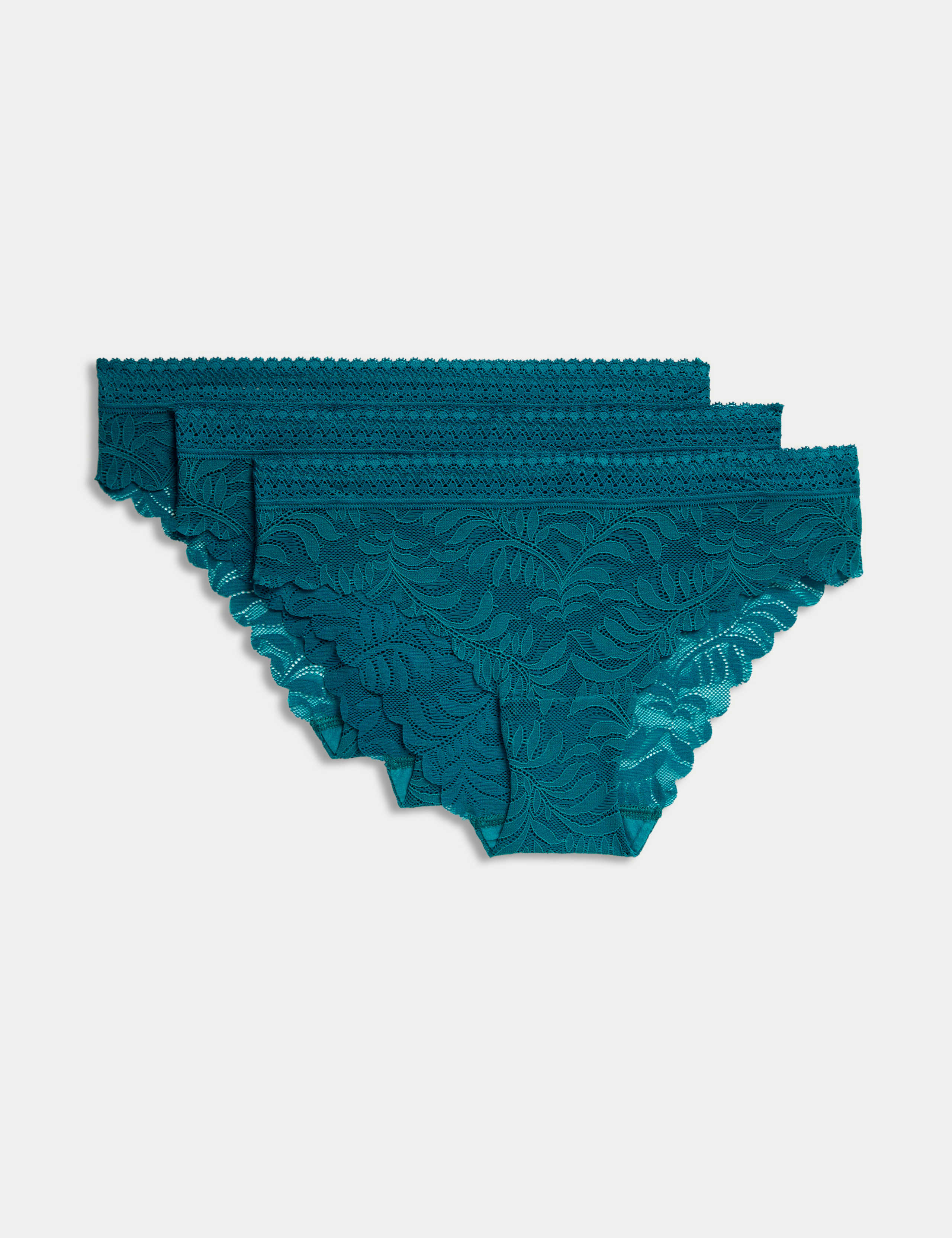 3pk Flexifit™ Lace Brazilian Knickers 1 of 2