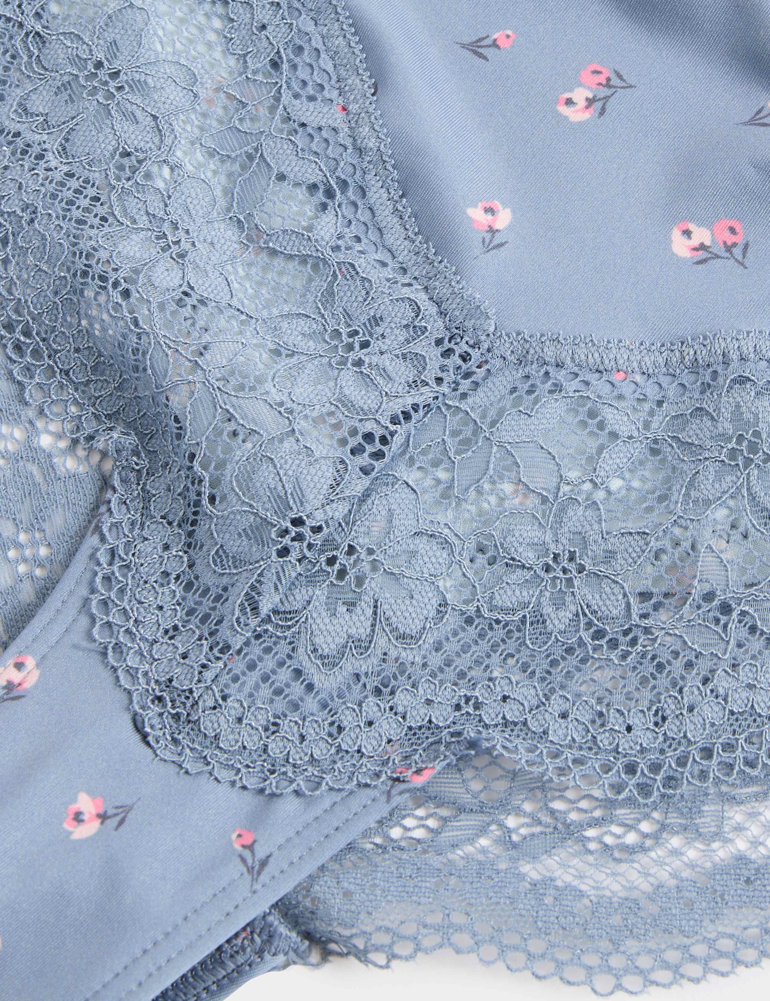 3pk Lace Trim Brazilian Knickers 5 of 5