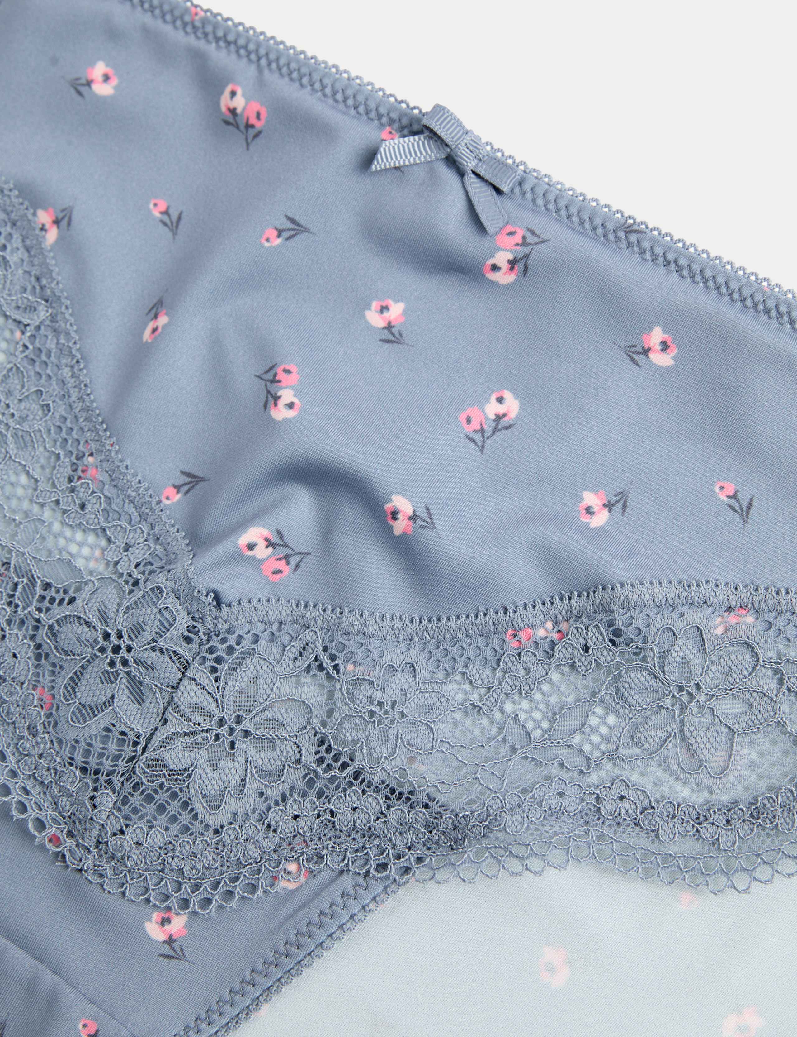 3pk Lace Trim High Leg Knickers 5 of 5