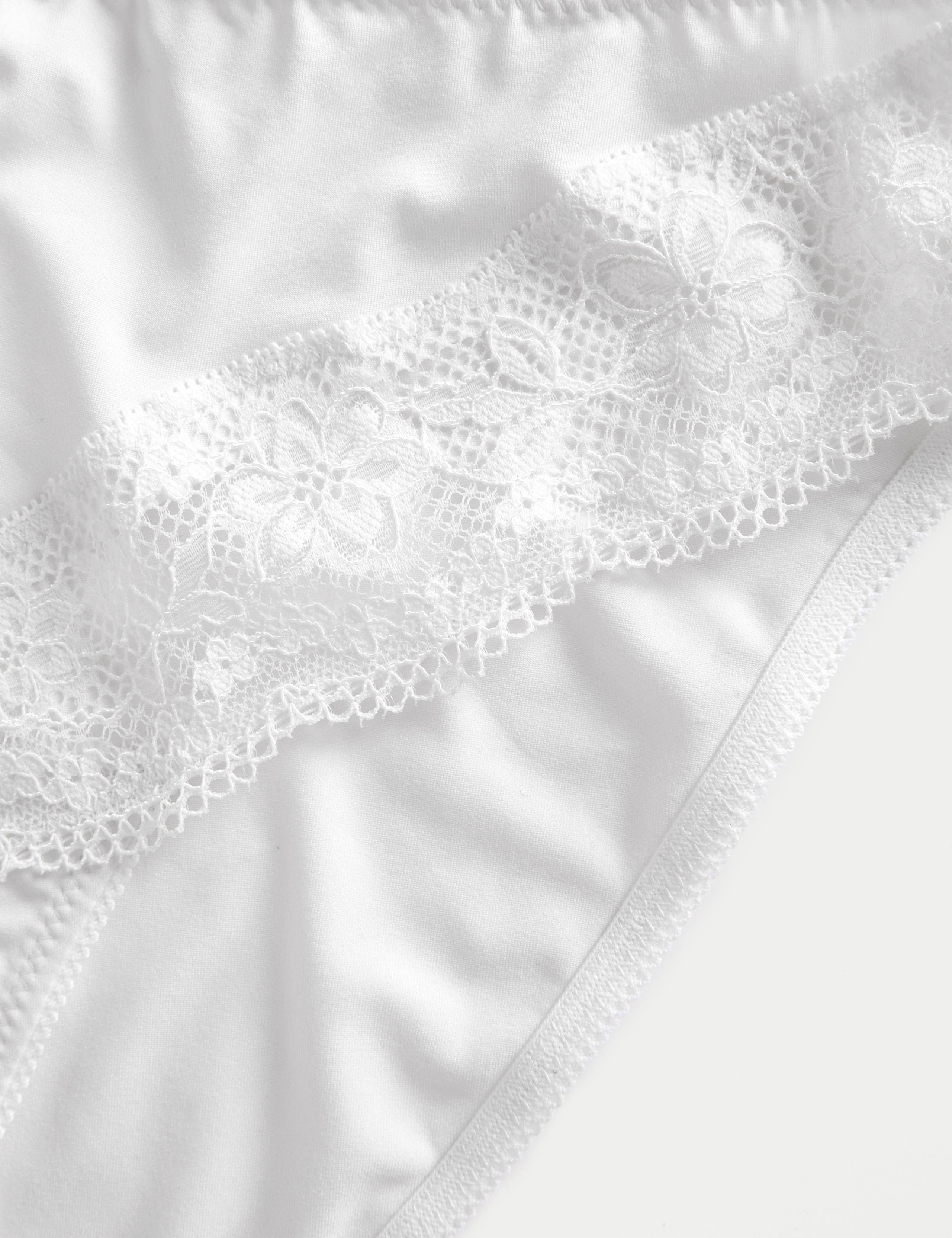 3pk Lace Trim High Leg Knickers 6 of 6