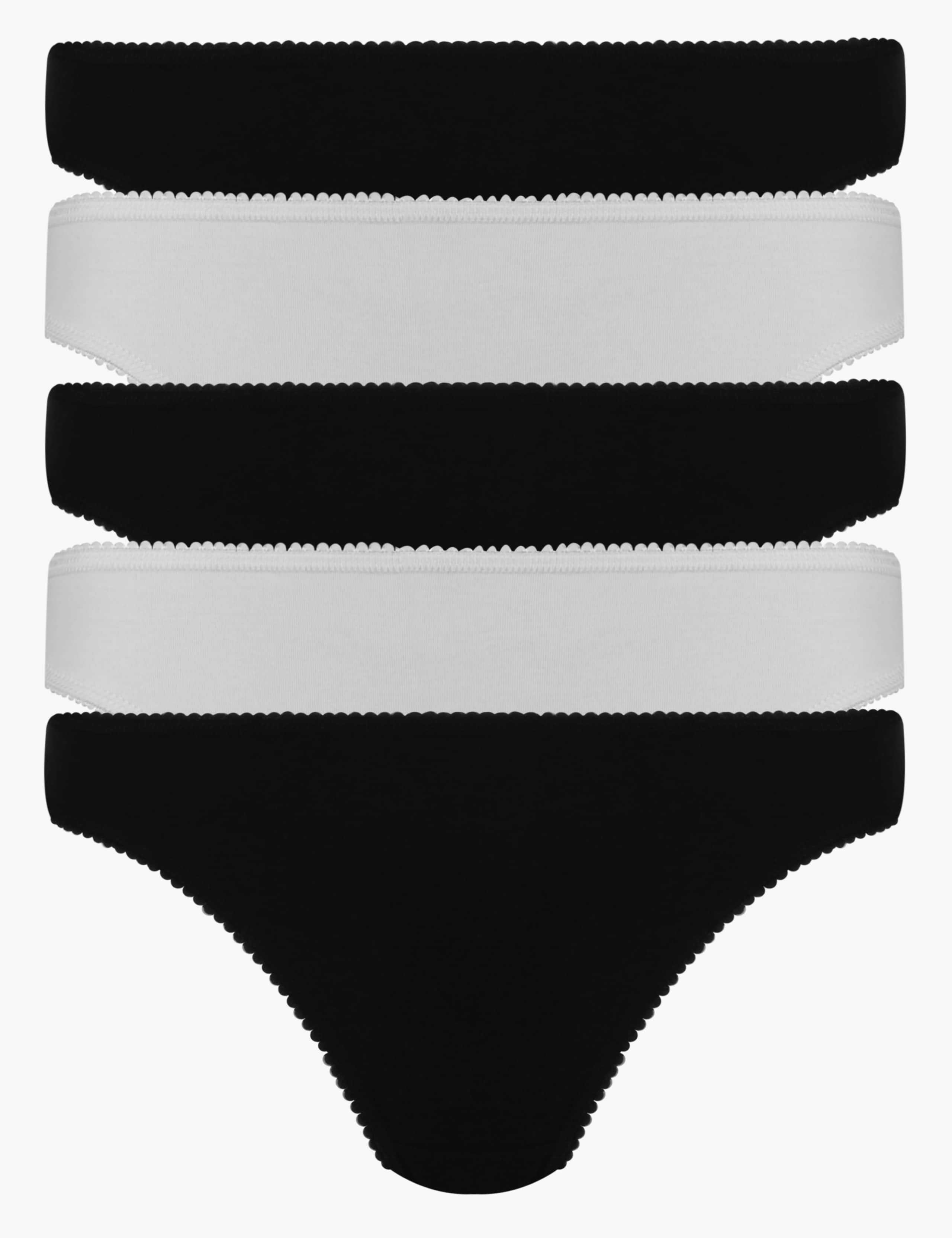 5pk Cotton Rich Low Rise Thongs 1 of 3