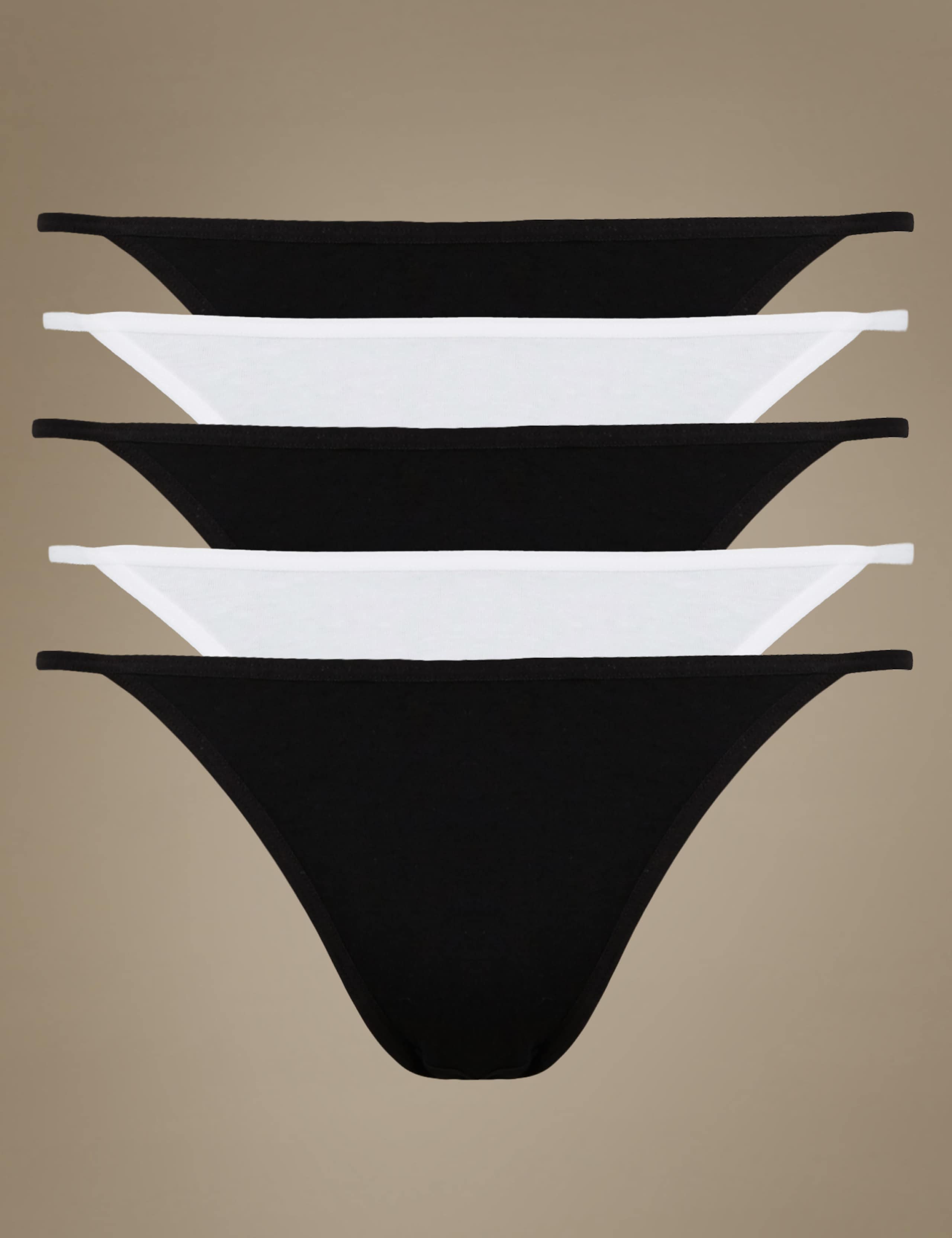 5 Pack Cotton Rich Bikini Knickers 1 of 4