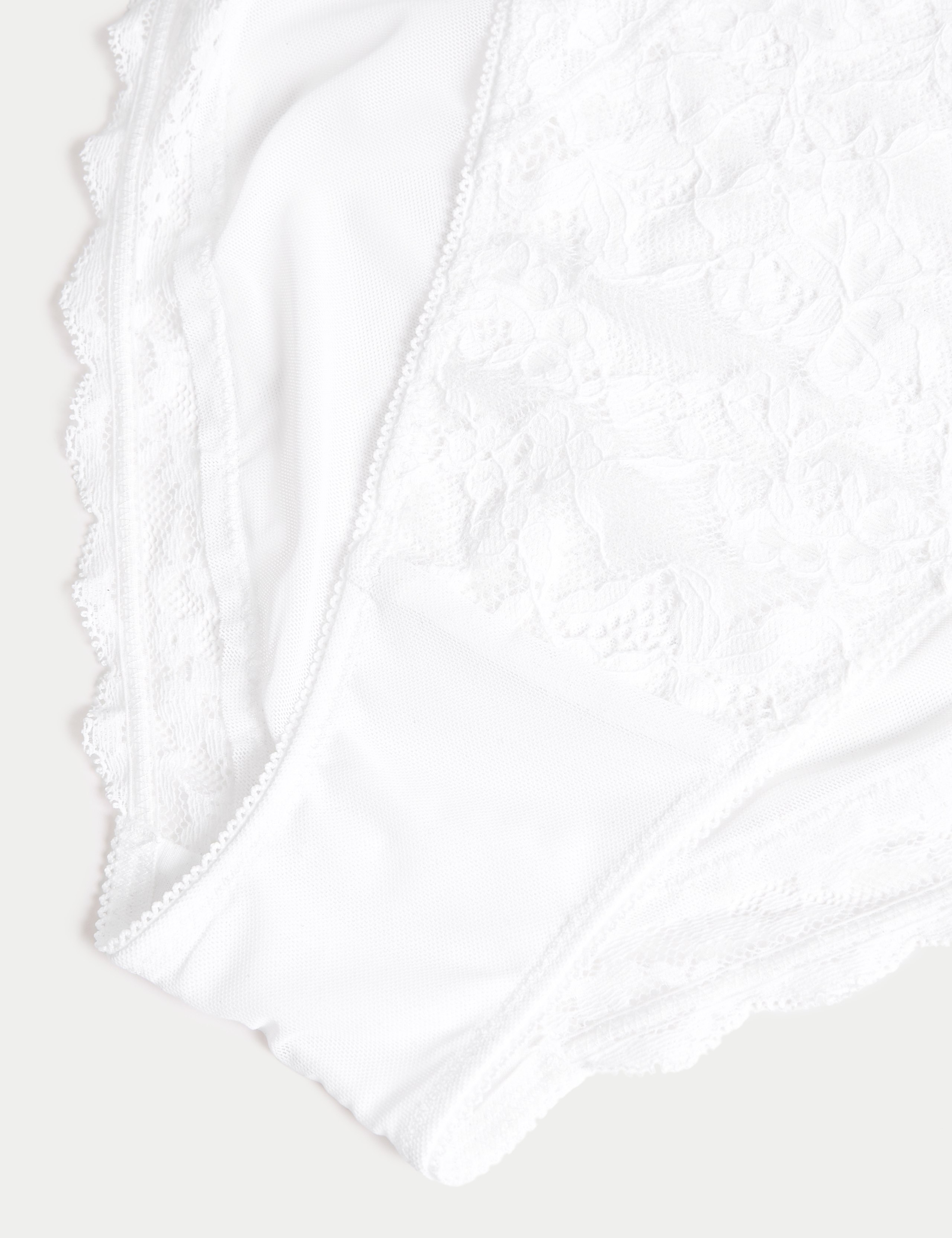 3pk Lace High Waisted High Leg Knickers 6 of 6