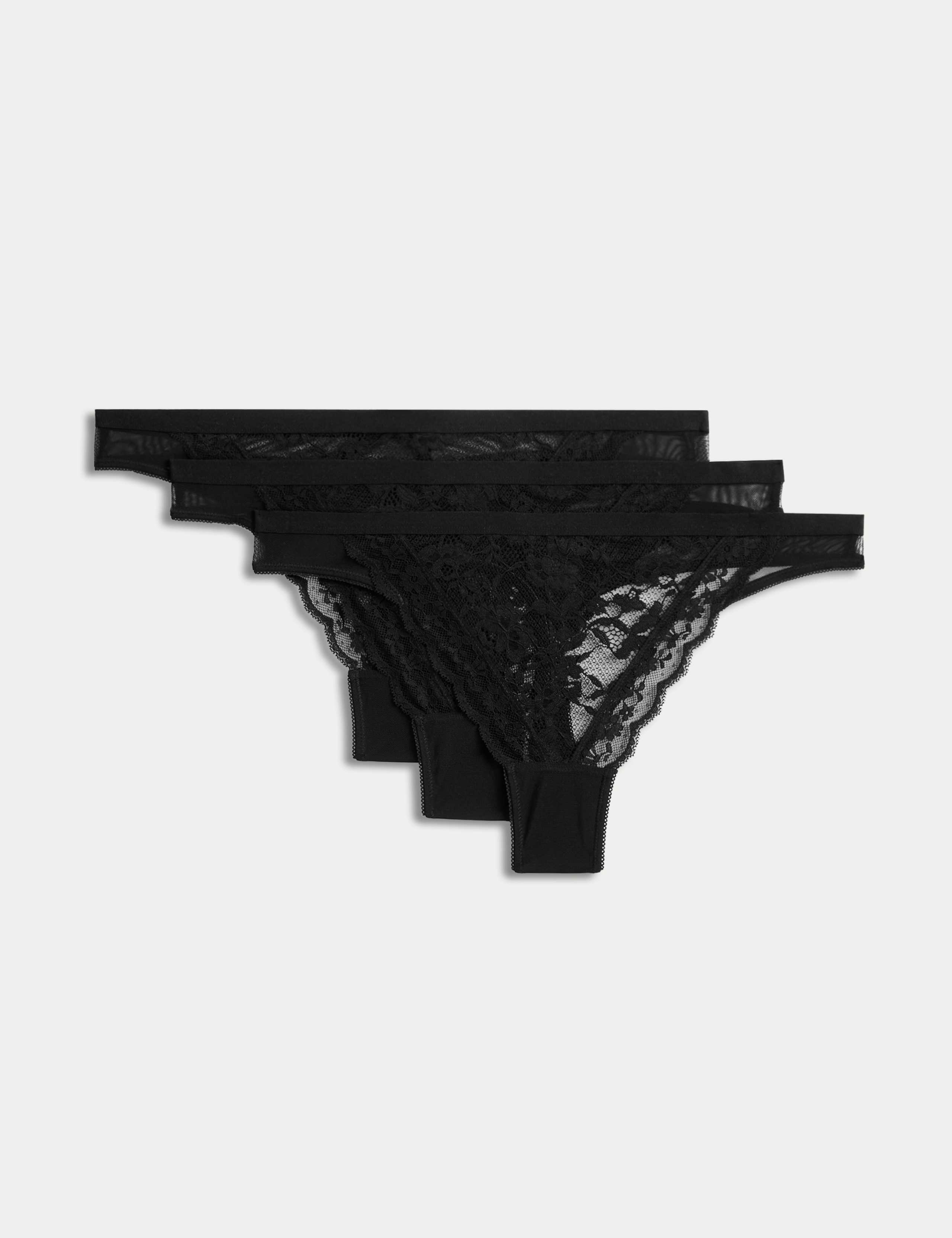 3pk Lace Thongs 1 of 5